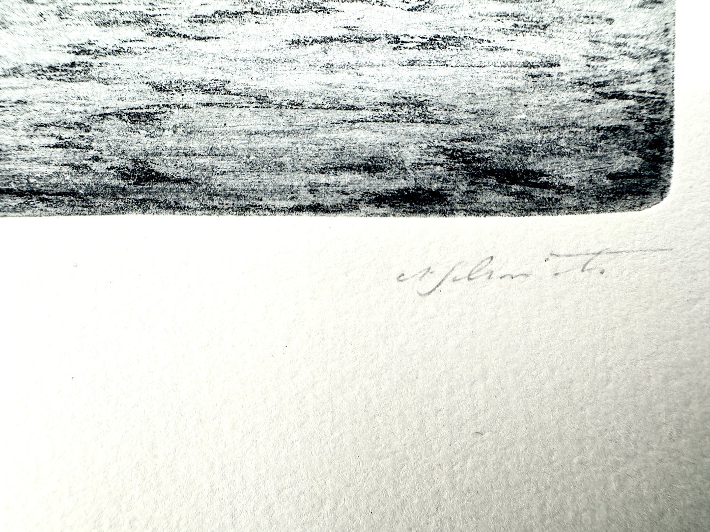 Eisangler auf dem heiligen See. Signierte Radierung