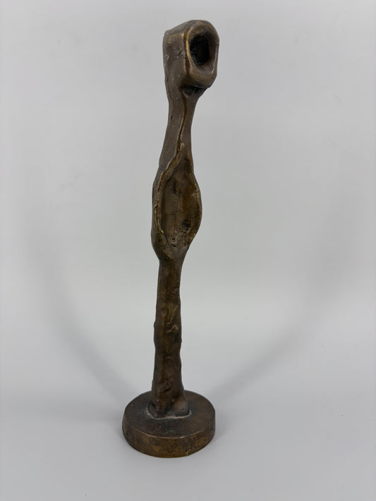 Abstrakt archaische Bronze-Figur eines unbekannten Künstlers