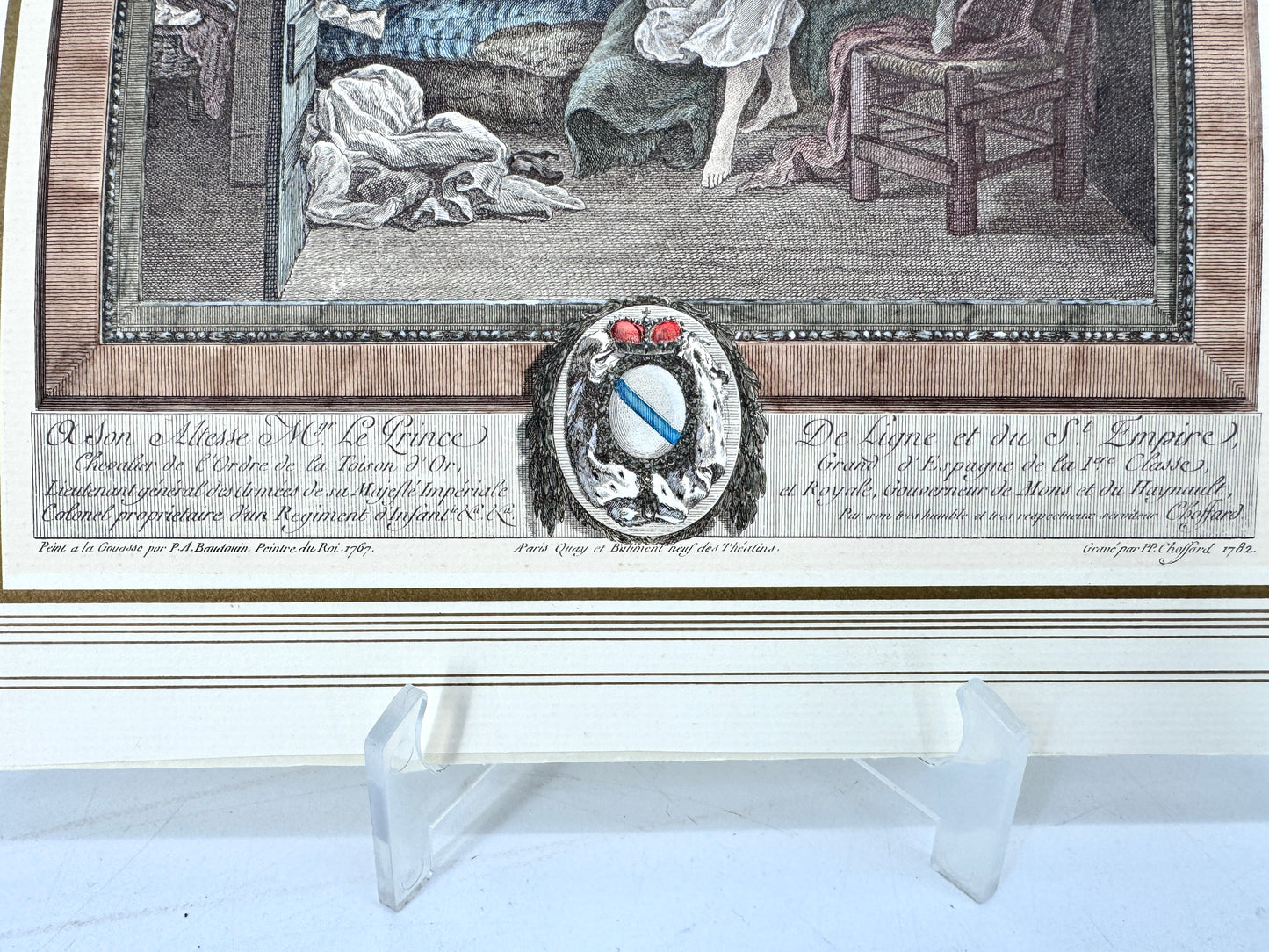3x Kupferstiche Pierre Antoine Baudouin. Geliebte und Liebhaber