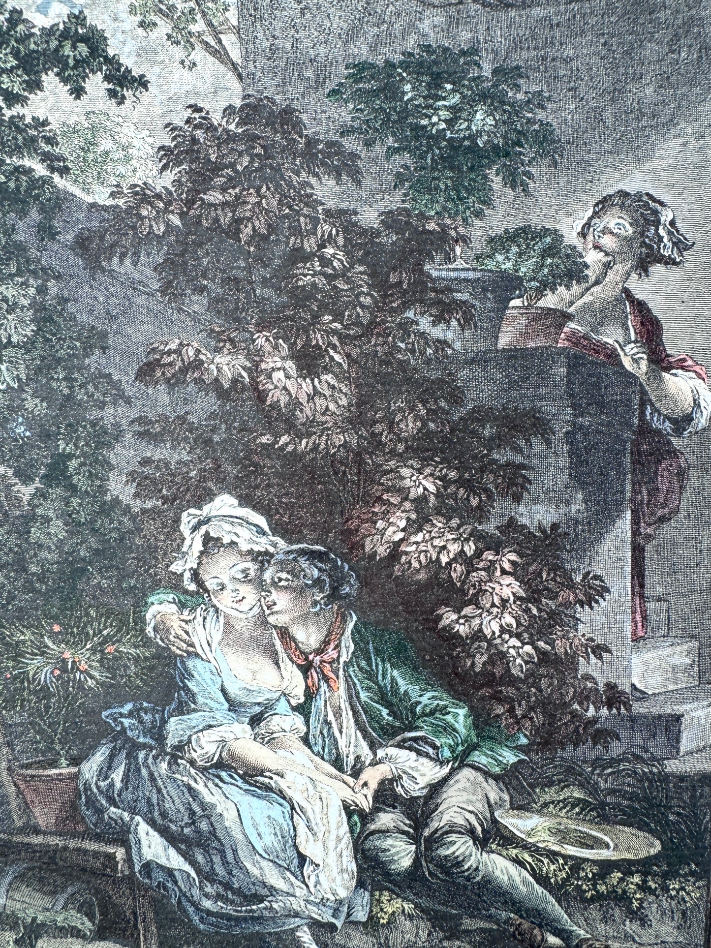 3x Kupferstiche Pierre Antoine Baudouin. Geliebte und Liebhaber