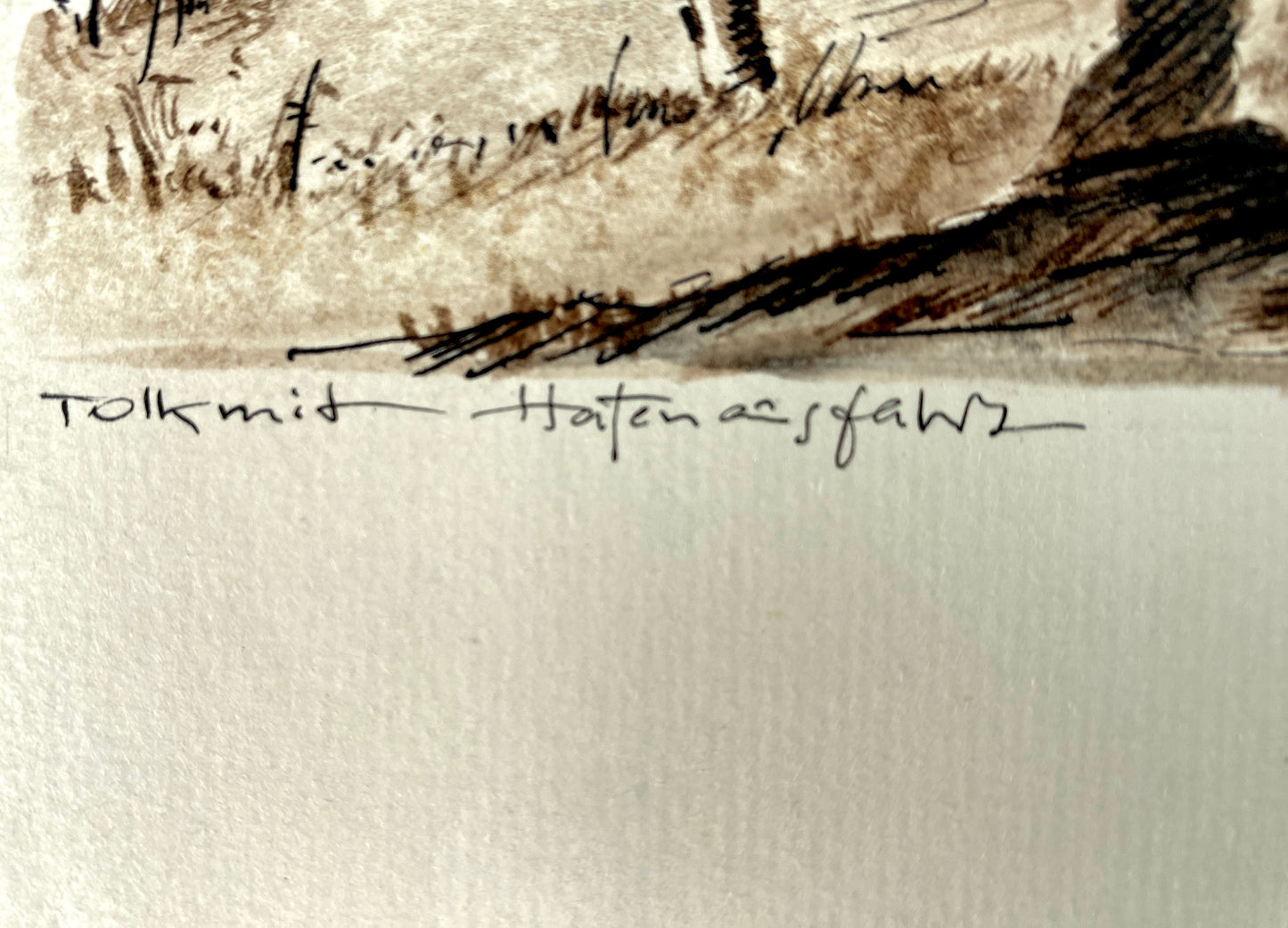 Zeichnung - Hafenausfahrt in Tolkemit