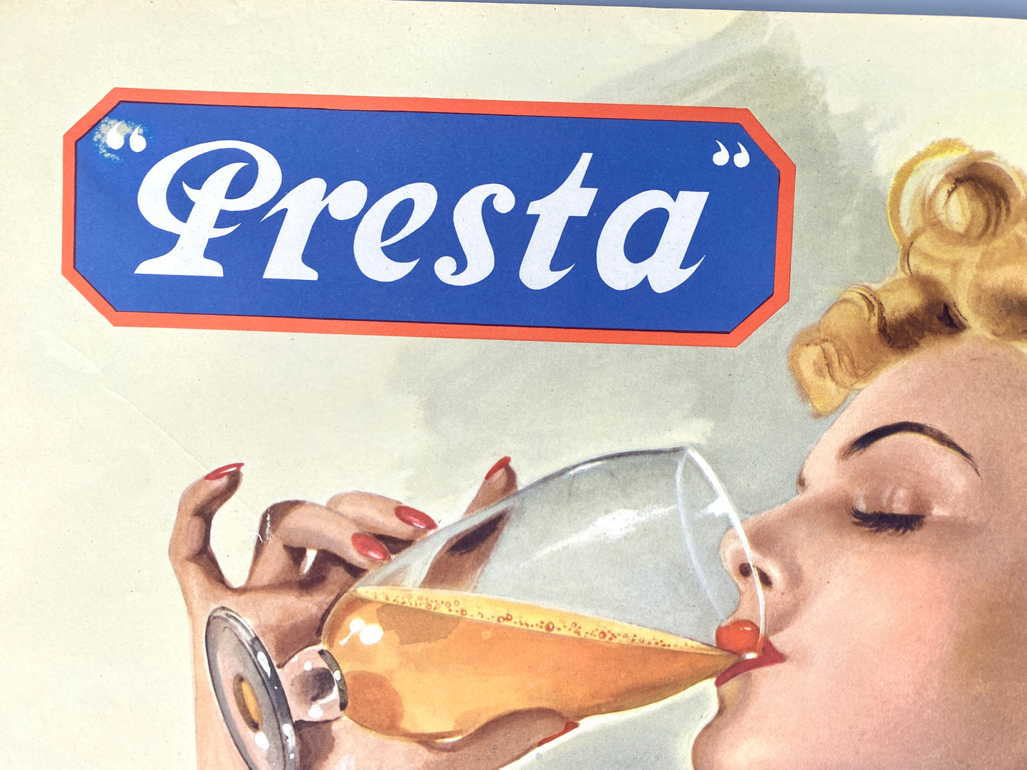 Apollinaris Orangina, Original Vintage-Werbeplakat