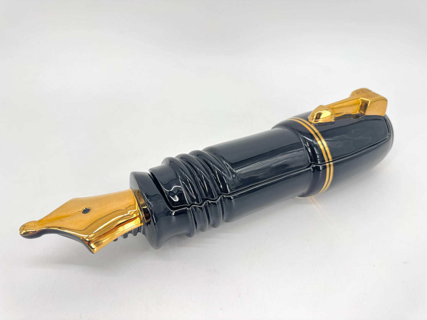 Porzellan Dose "Parker Pen" von The Silver Crane Company, 1984