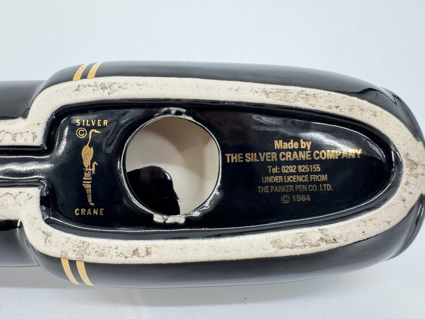 Porzellan Dose "Parker Pen" von The Silver Crane Company, 1984