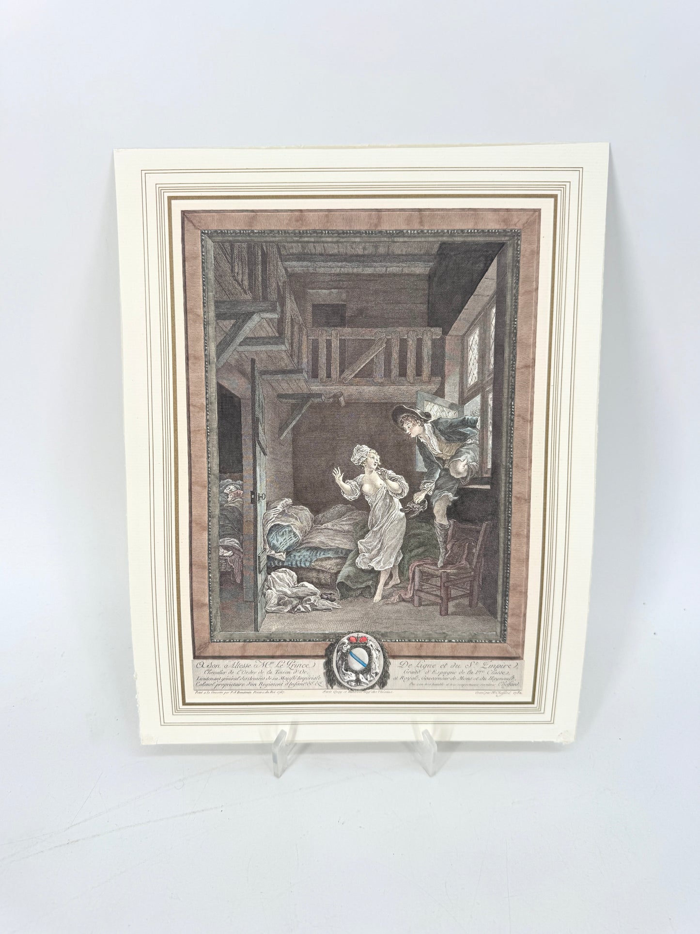 3x Kupferstiche Pierre Antoine Baudouin. Geliebte und Liebhaber