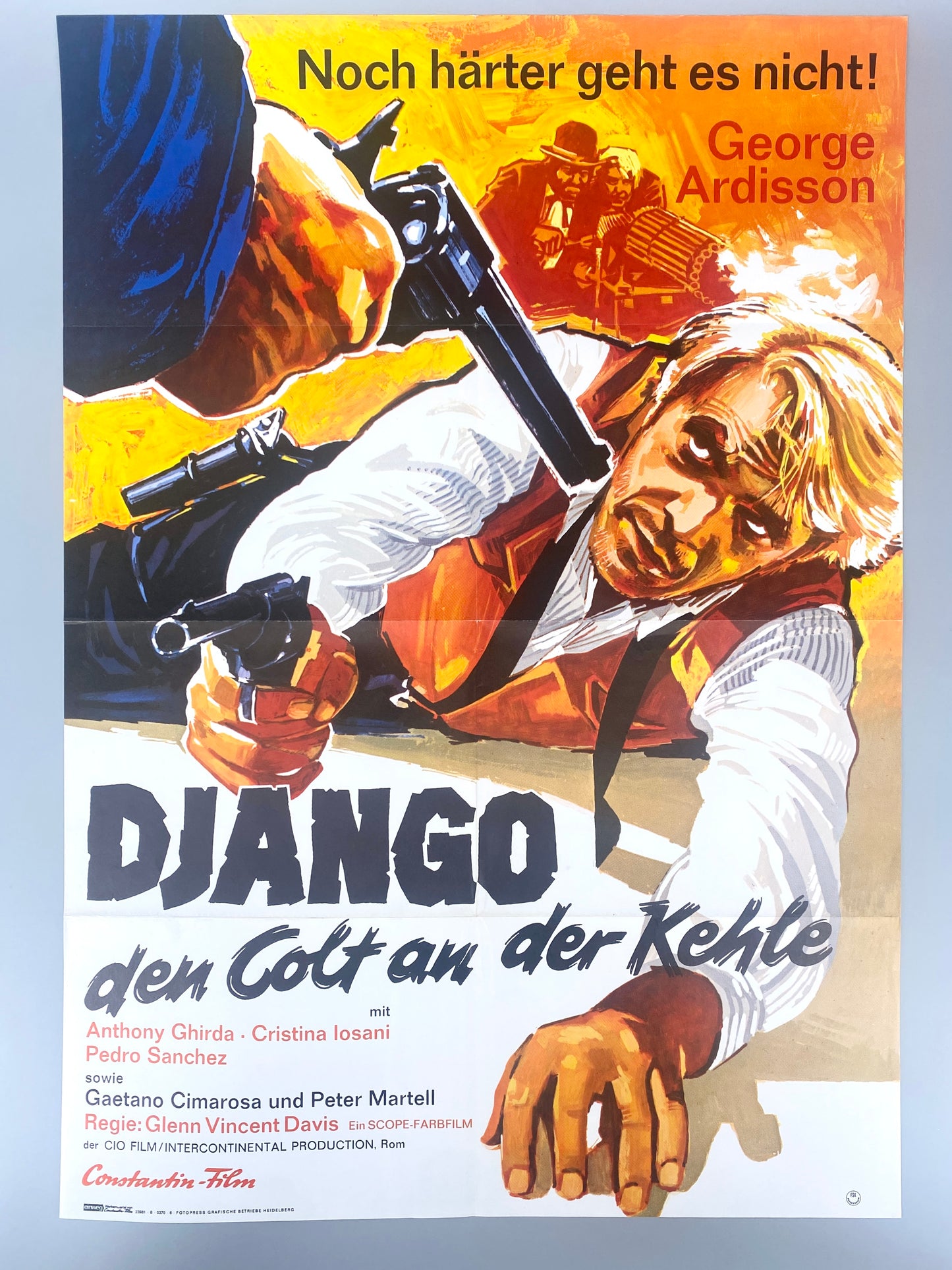 3x Italo-Western Plakate, Django (Terence Hill) und Deine Wille geschehe...