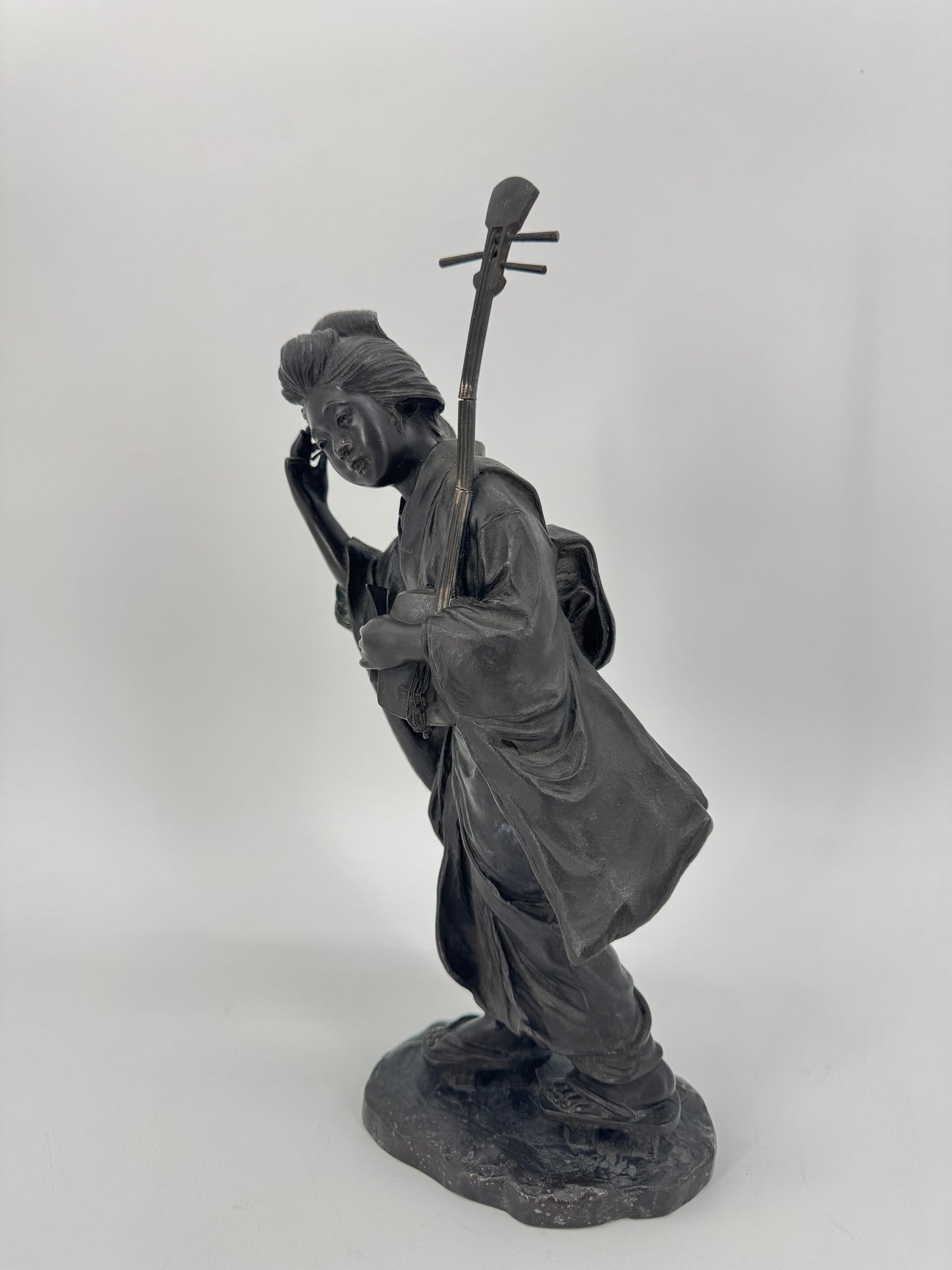 Skulptur / Okimono aus Bronze aus Japan, Meiji Periode