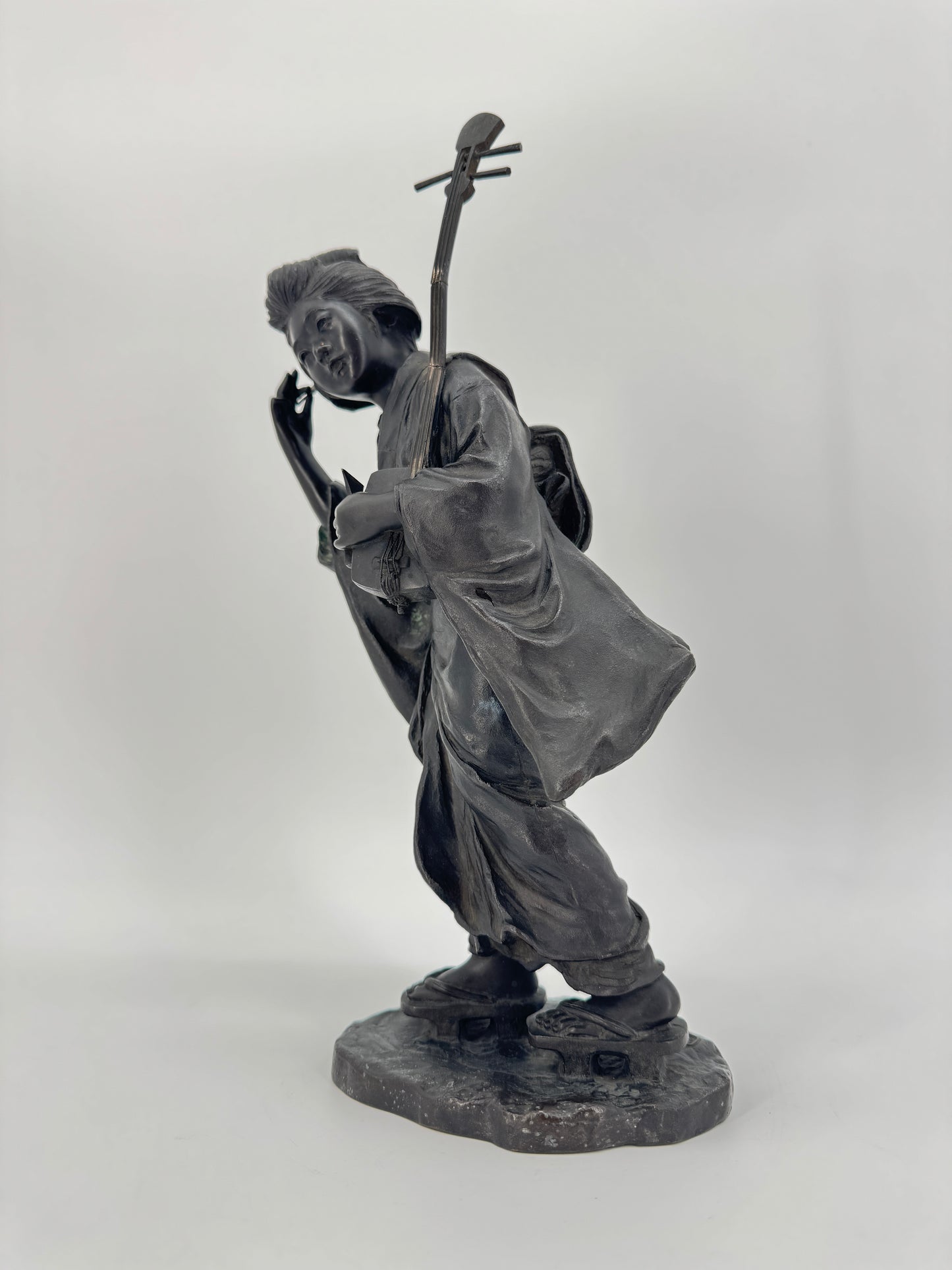 Skulptur / Okimono aus Bronze aus Japan, Meiji Periode
