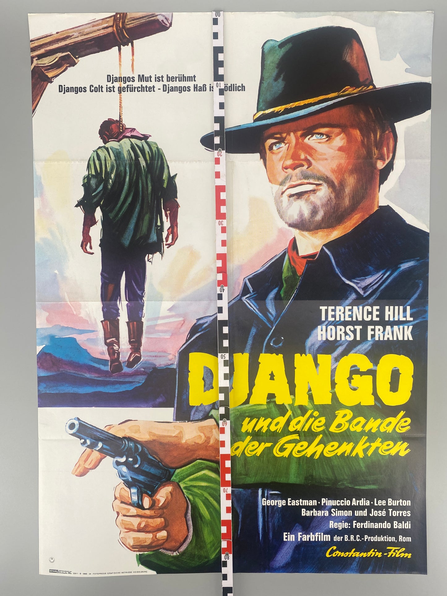 3x Italo-Western Plakate, Django (Terence Hill) und Deine Wille geschehe...