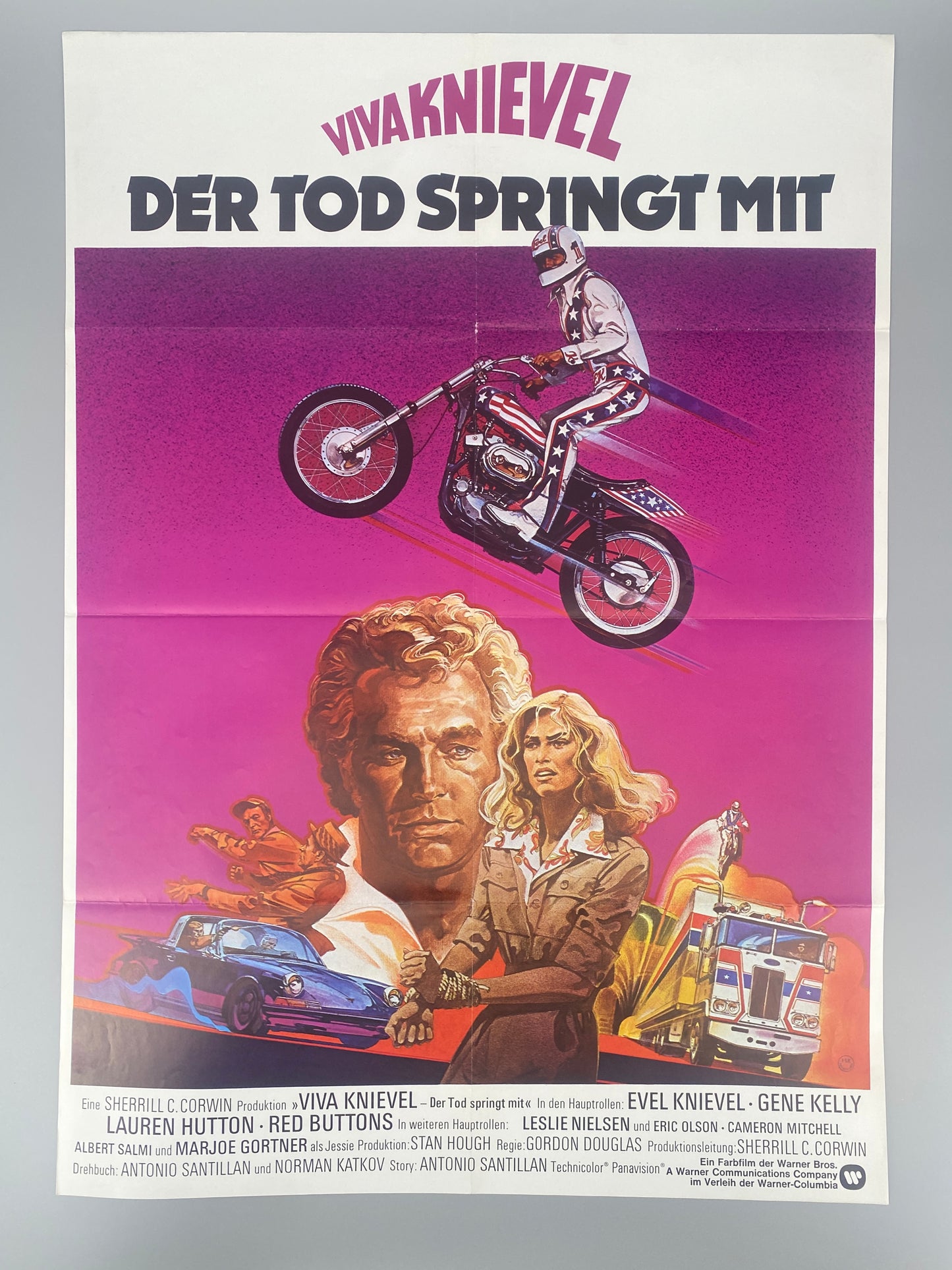 4X B-Movie Kinoplakate. Evel Knievel, Zombie...