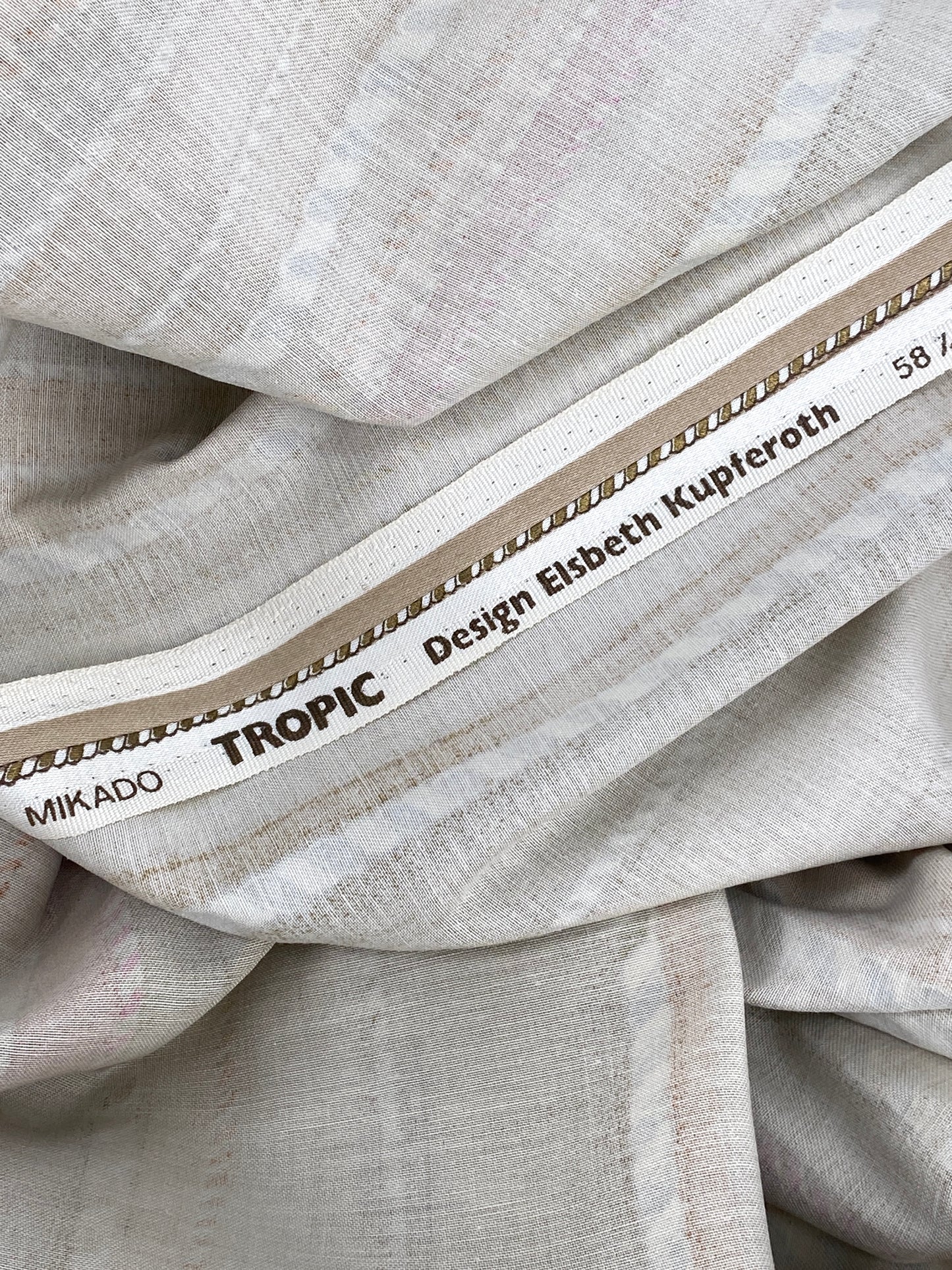 2 Vorhänge von Elsbeth Kupferoth, Textil Design 2.50 x 4.60m, 80er