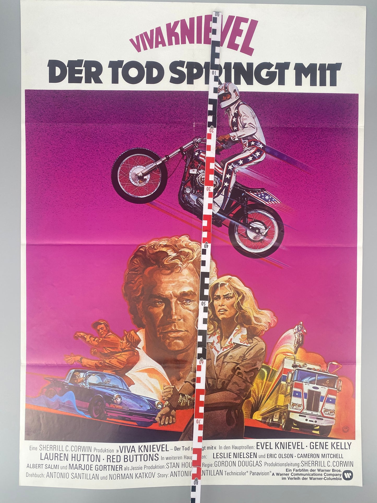 4X B-Movie Kinoplakate. Evel Knievel, Zombie...