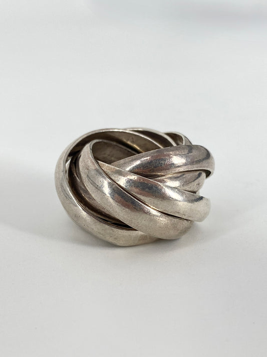 Achtfach Ring aus 952er Sterlingsilber