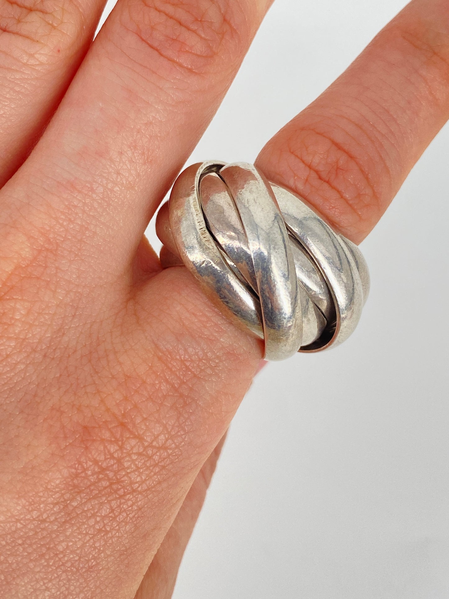 Achtfach Ring aus 952er Sterlingsilber