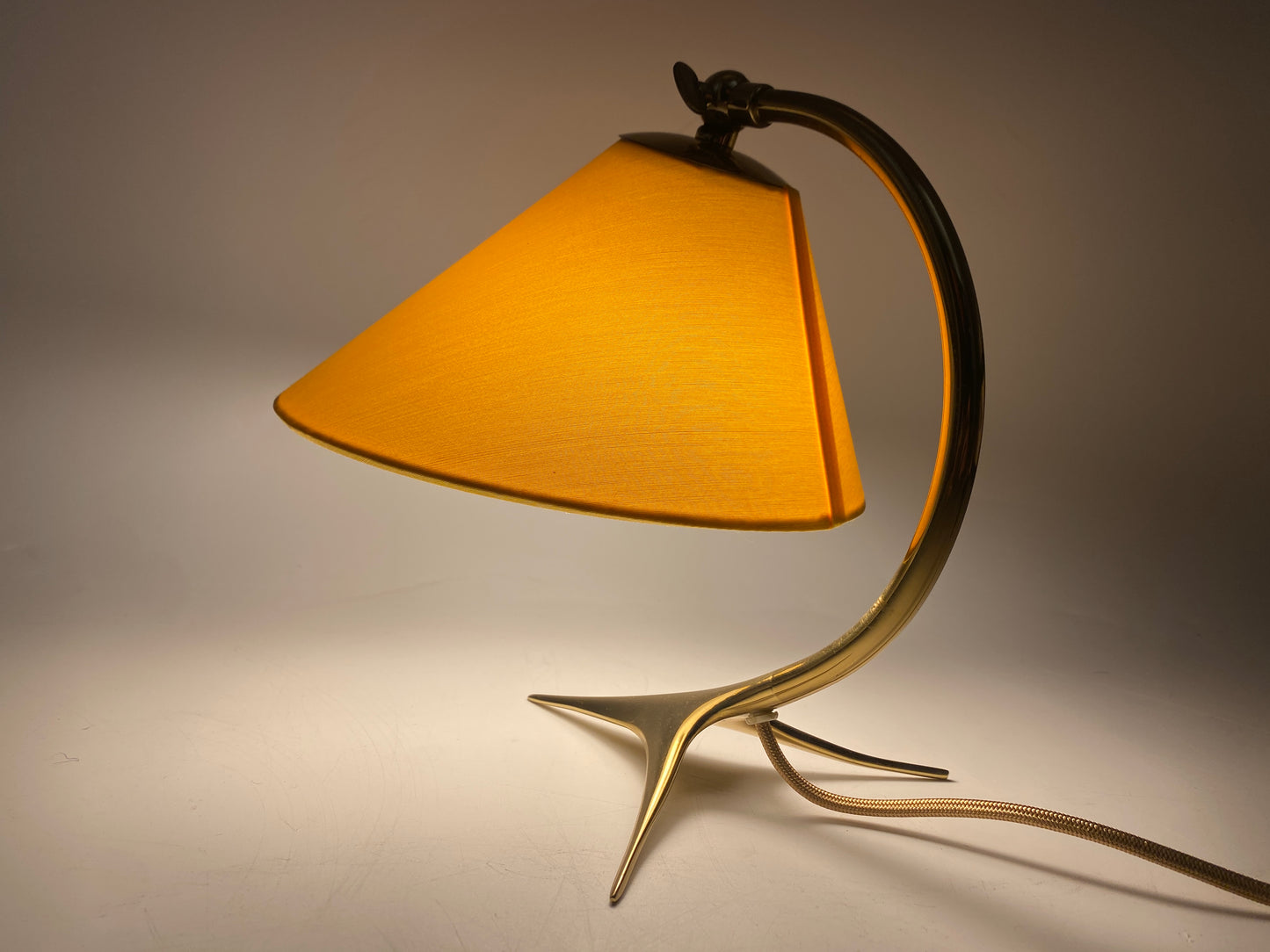 Tischlampe mit Krähenfuß, 50er Jahre