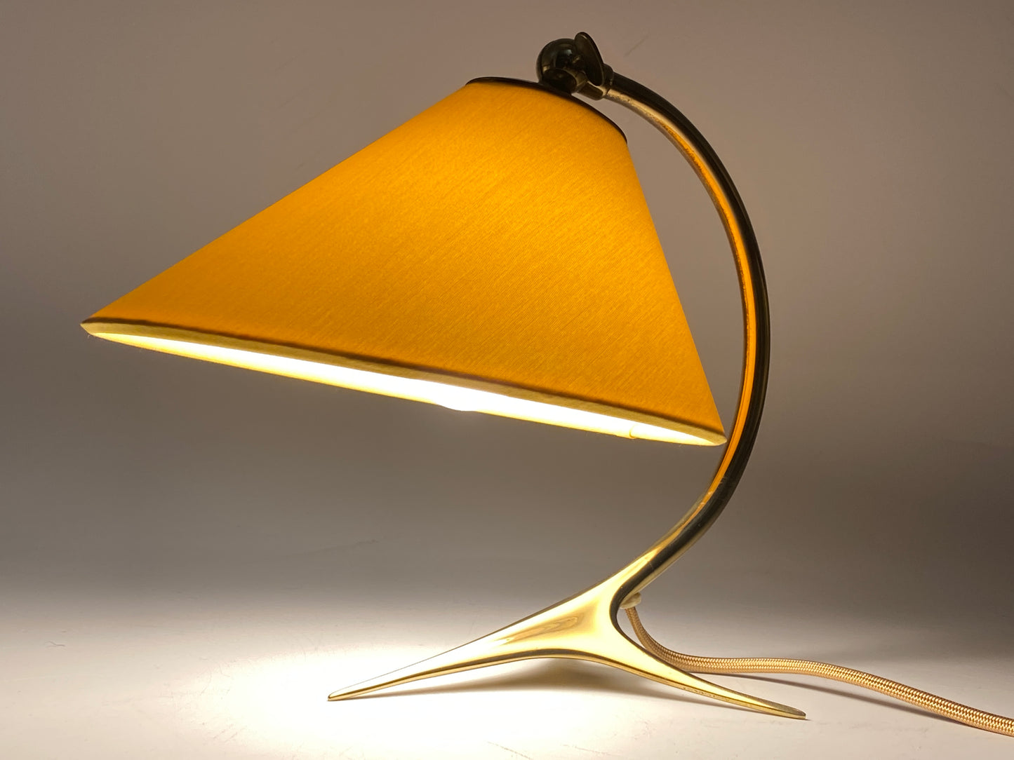 Tischlampe mit Krähenfuß, 50er Jahre