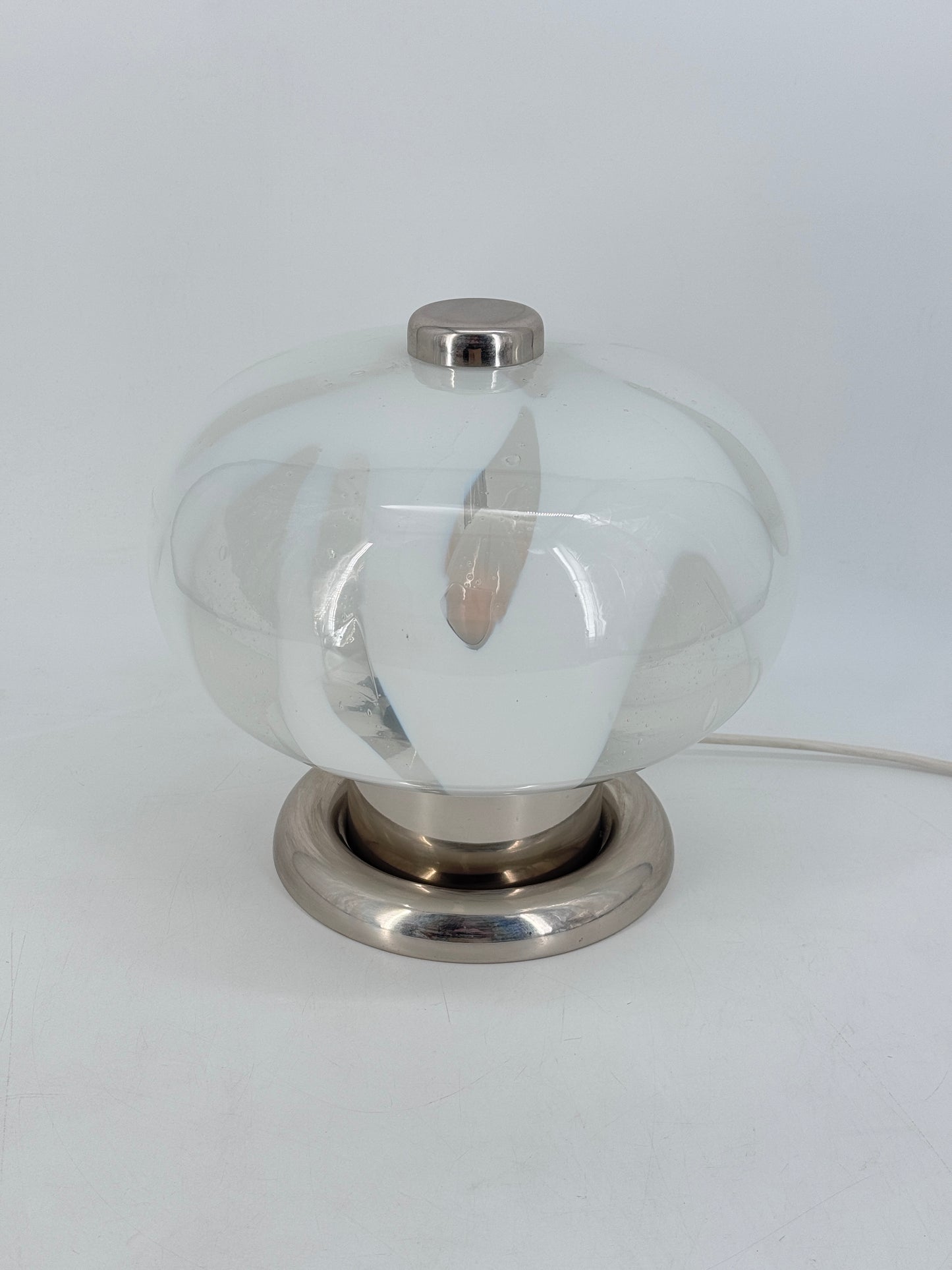 Mid Century Design, Tischleuchte, Muranoglas, Italien, 70er