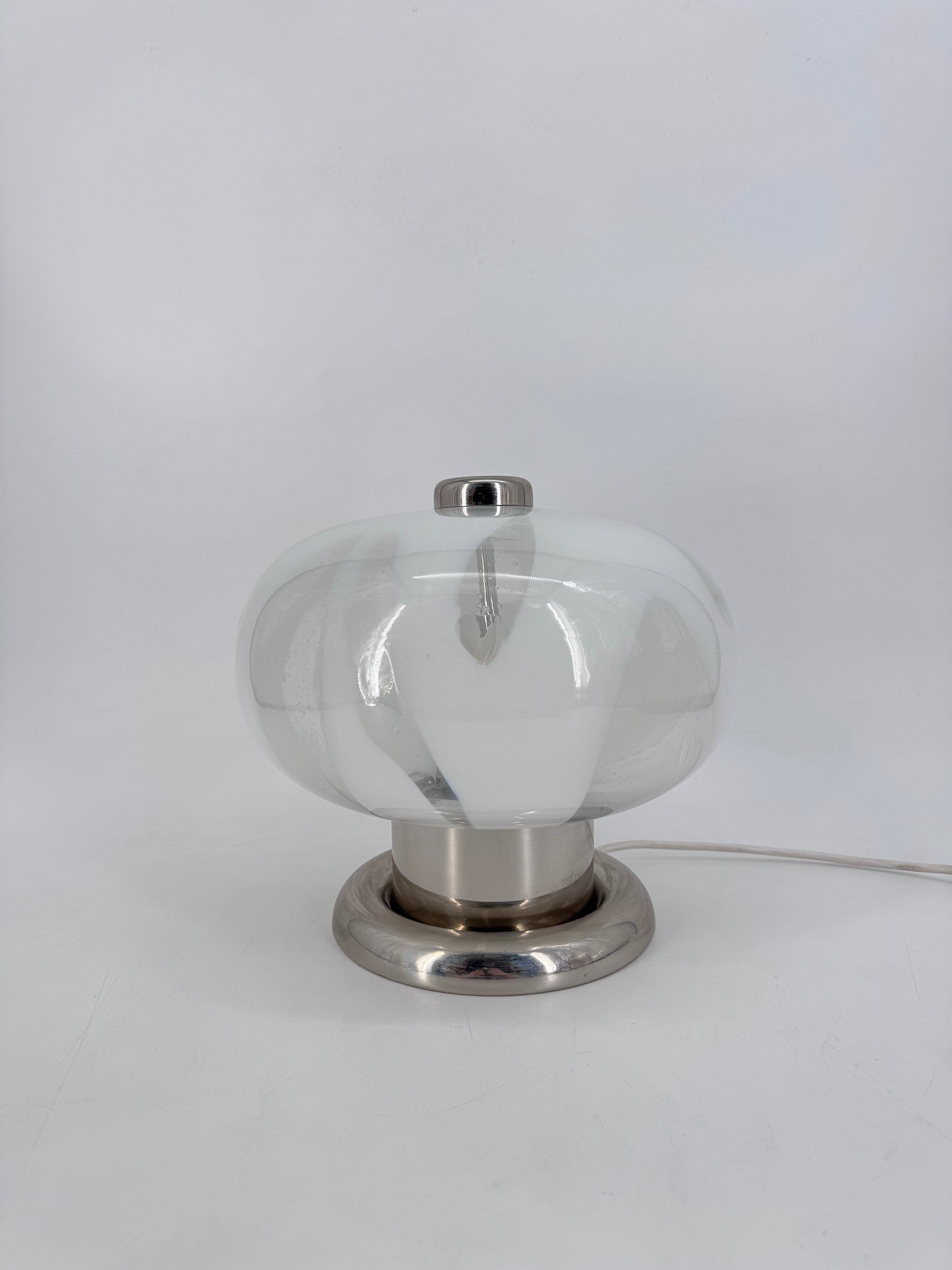 Mid Century Design, Tischleuchte, Muranoglas, Italien, 70er