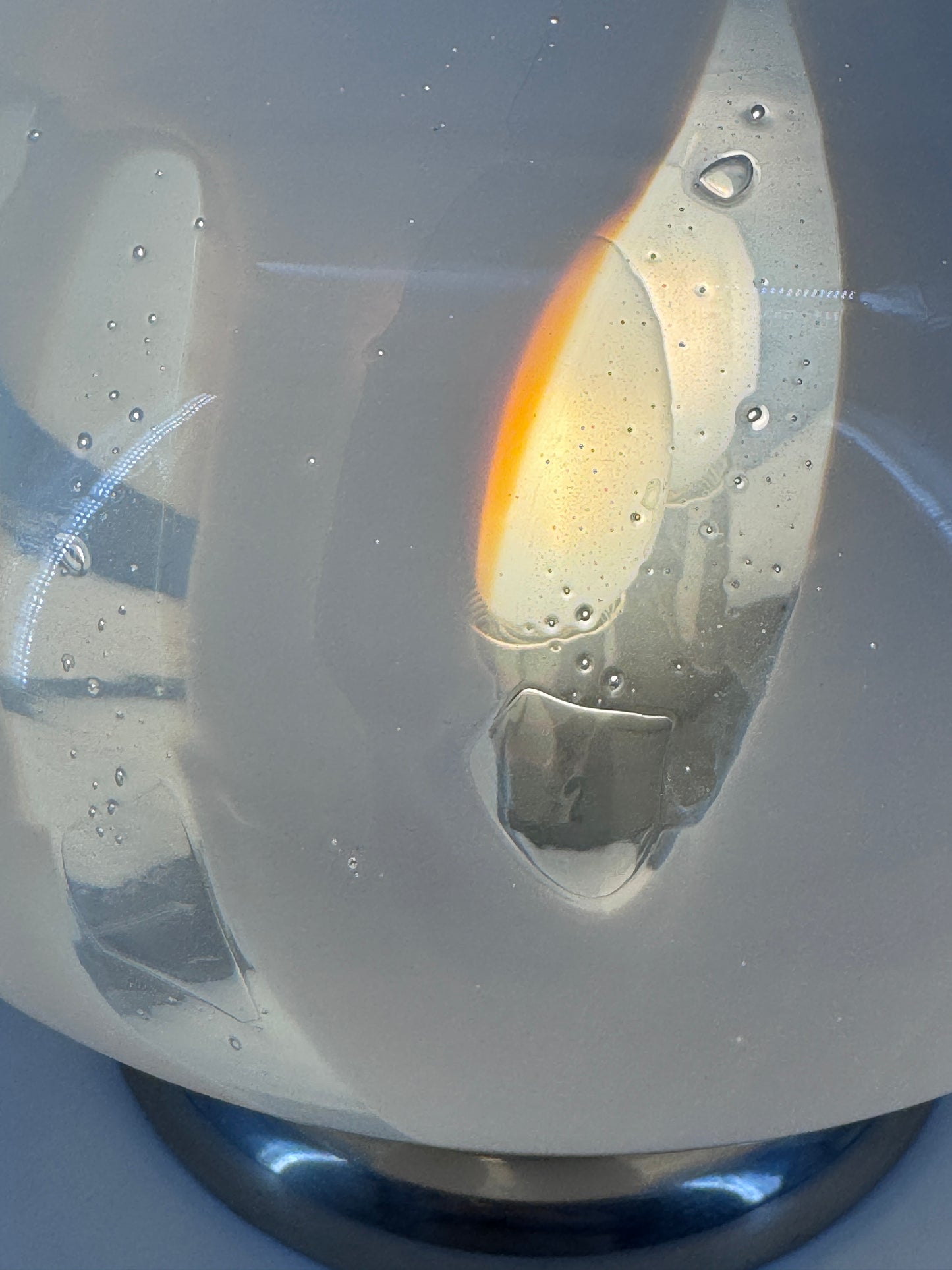Mid Century Design, Tischleuchte, Muranoglas, Italien, 70er