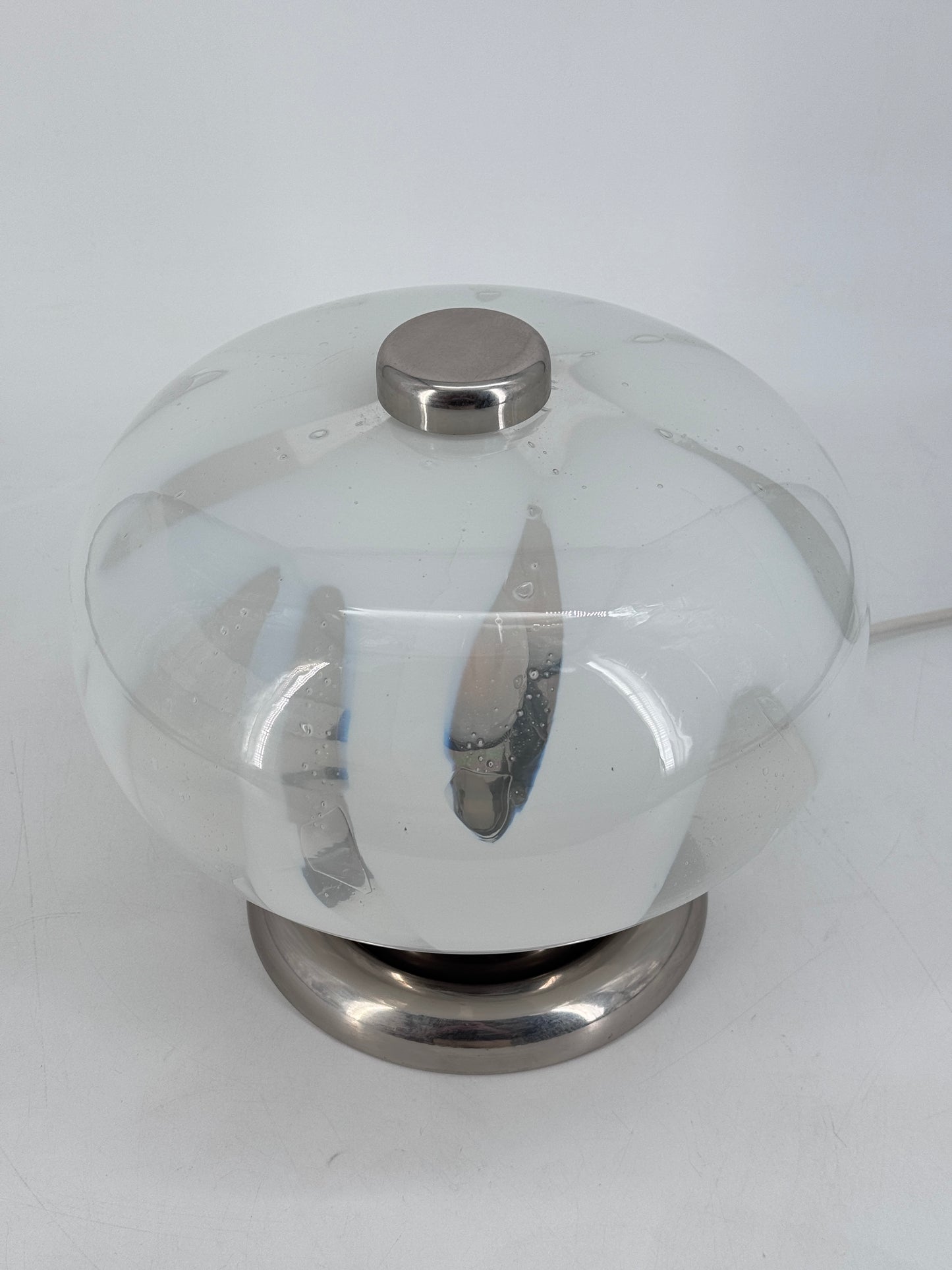 Mid Century Design, Tischleuchte, Muranoglas, Italien, 70er
