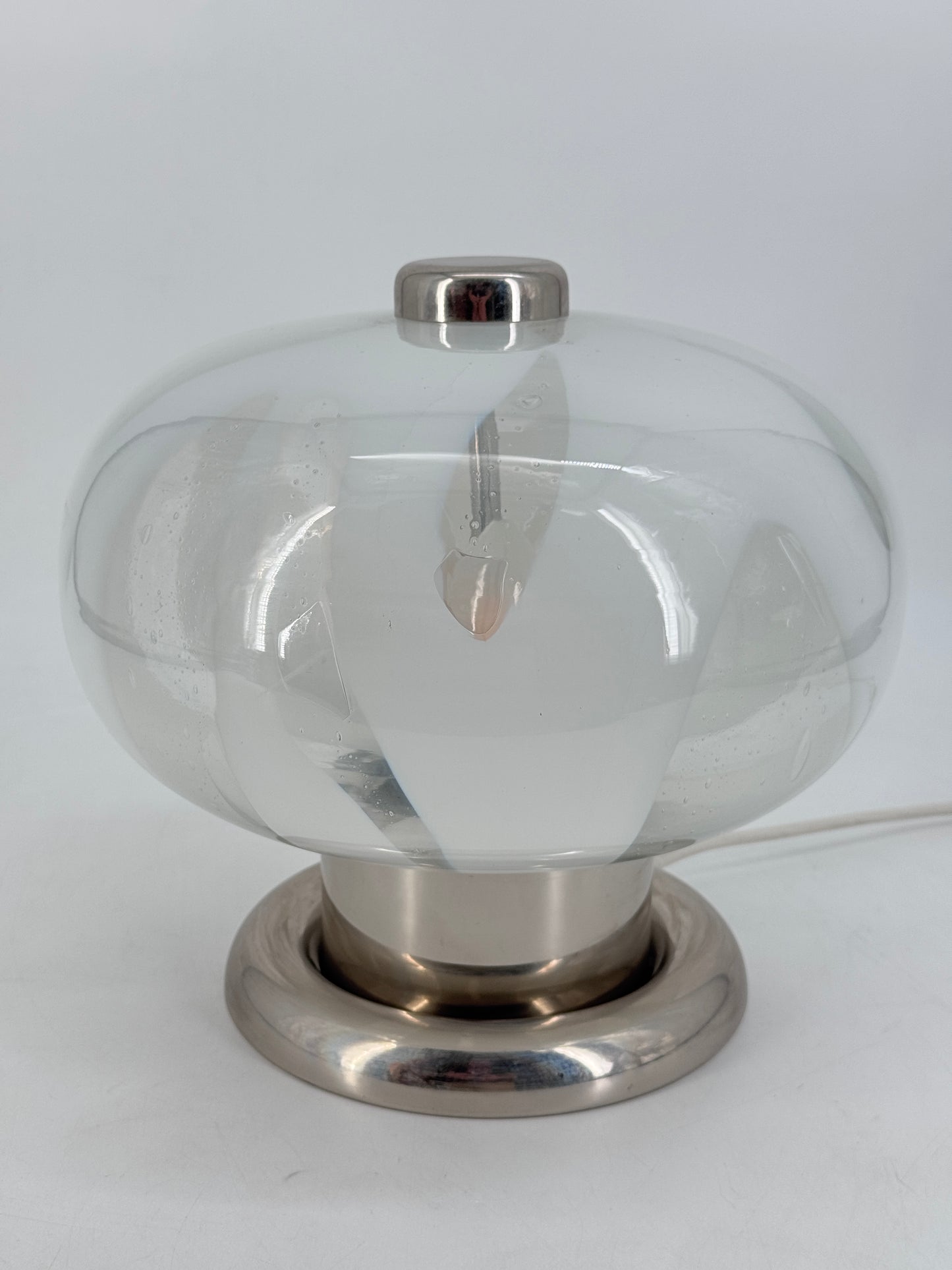 Mid Century Design, Tischleuchte, Muranoglas, Italien, 70er