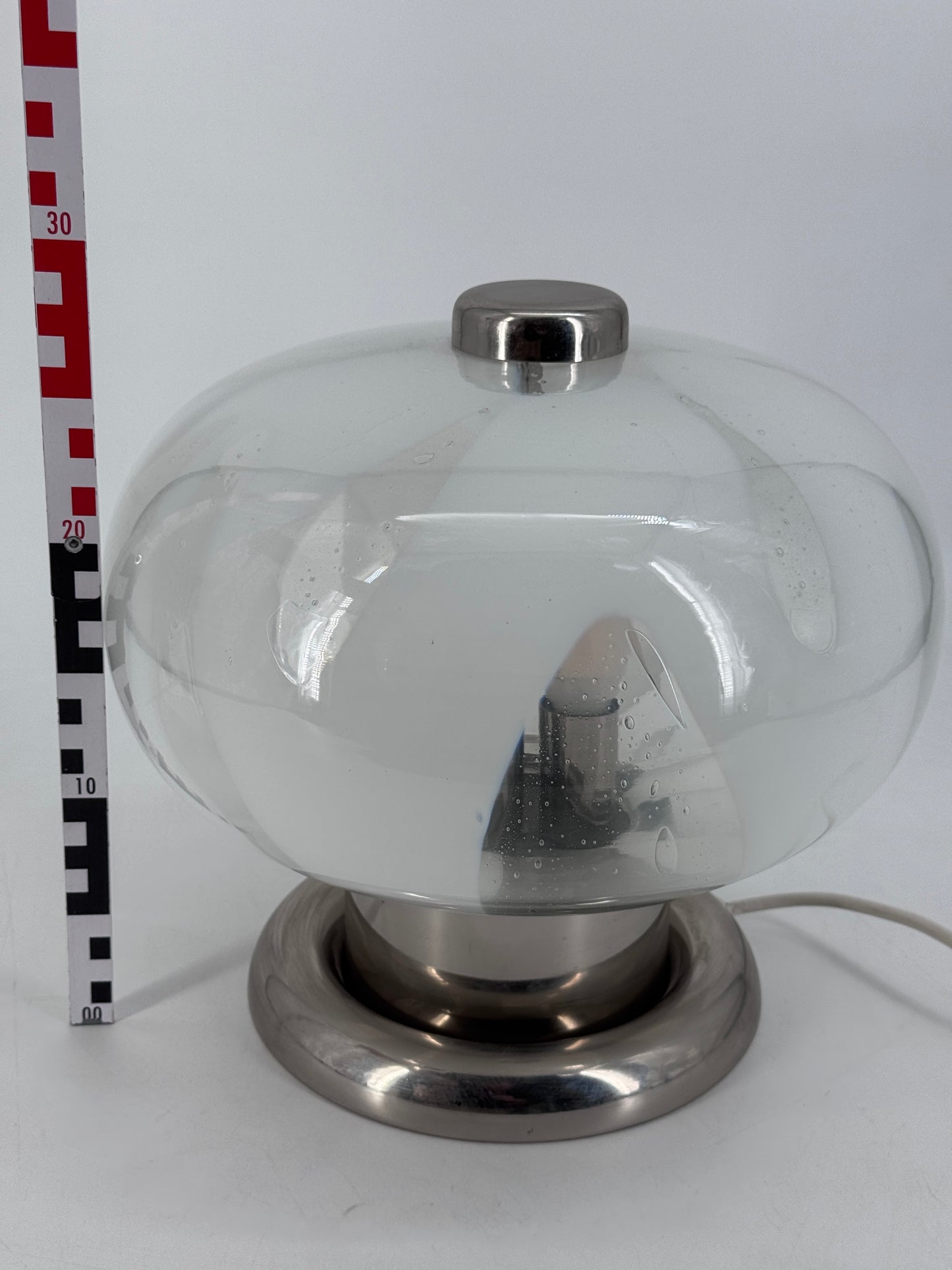 Mid Century Design, Tischleuchte, Muranoglas, Italien, 70er