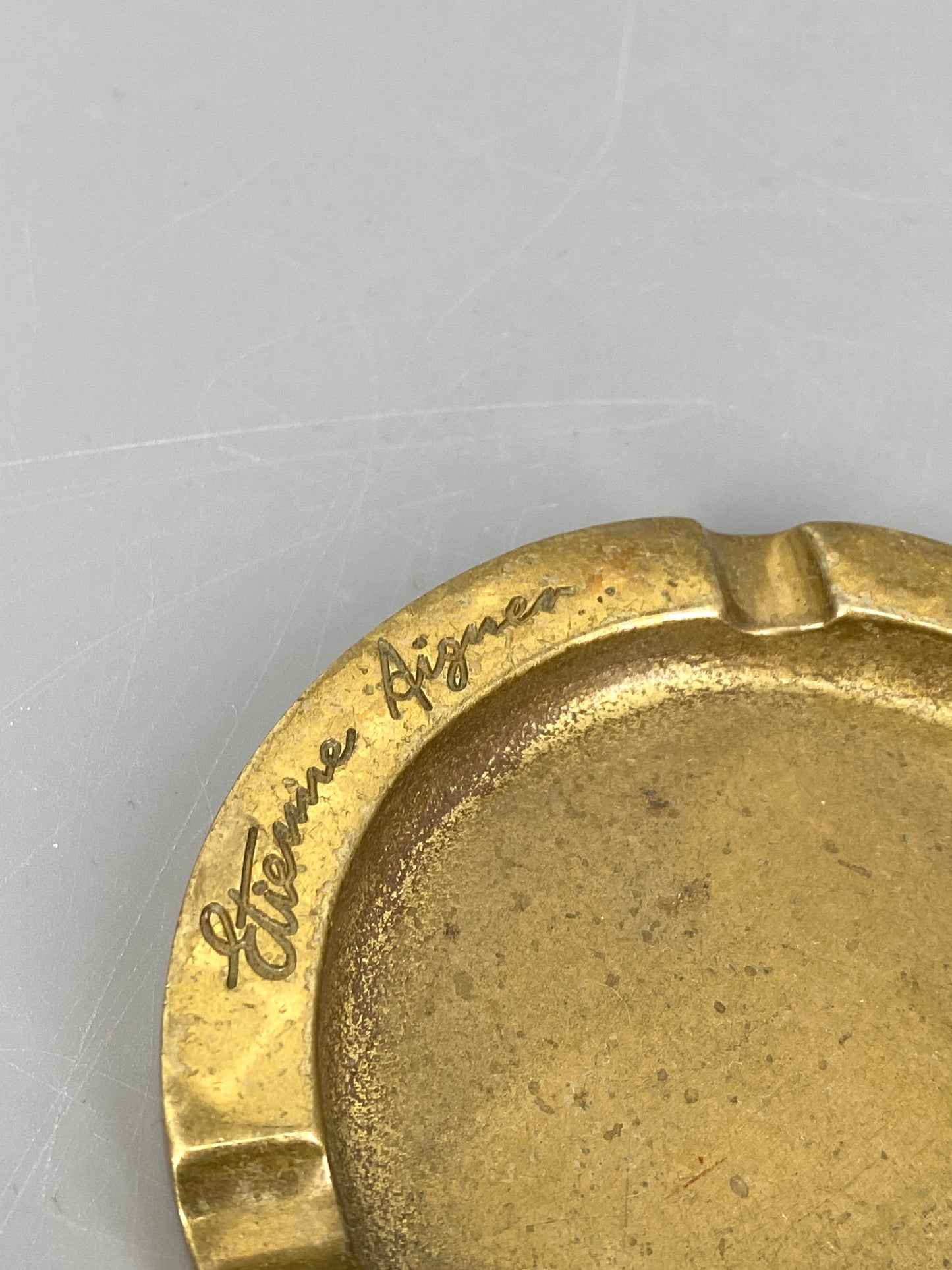 Aschenbecher von Etienne Aigner aus Messing