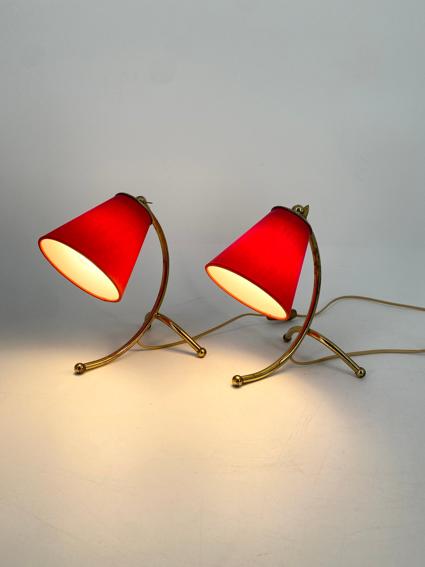 Paar Tischlampen, 50er Jahre