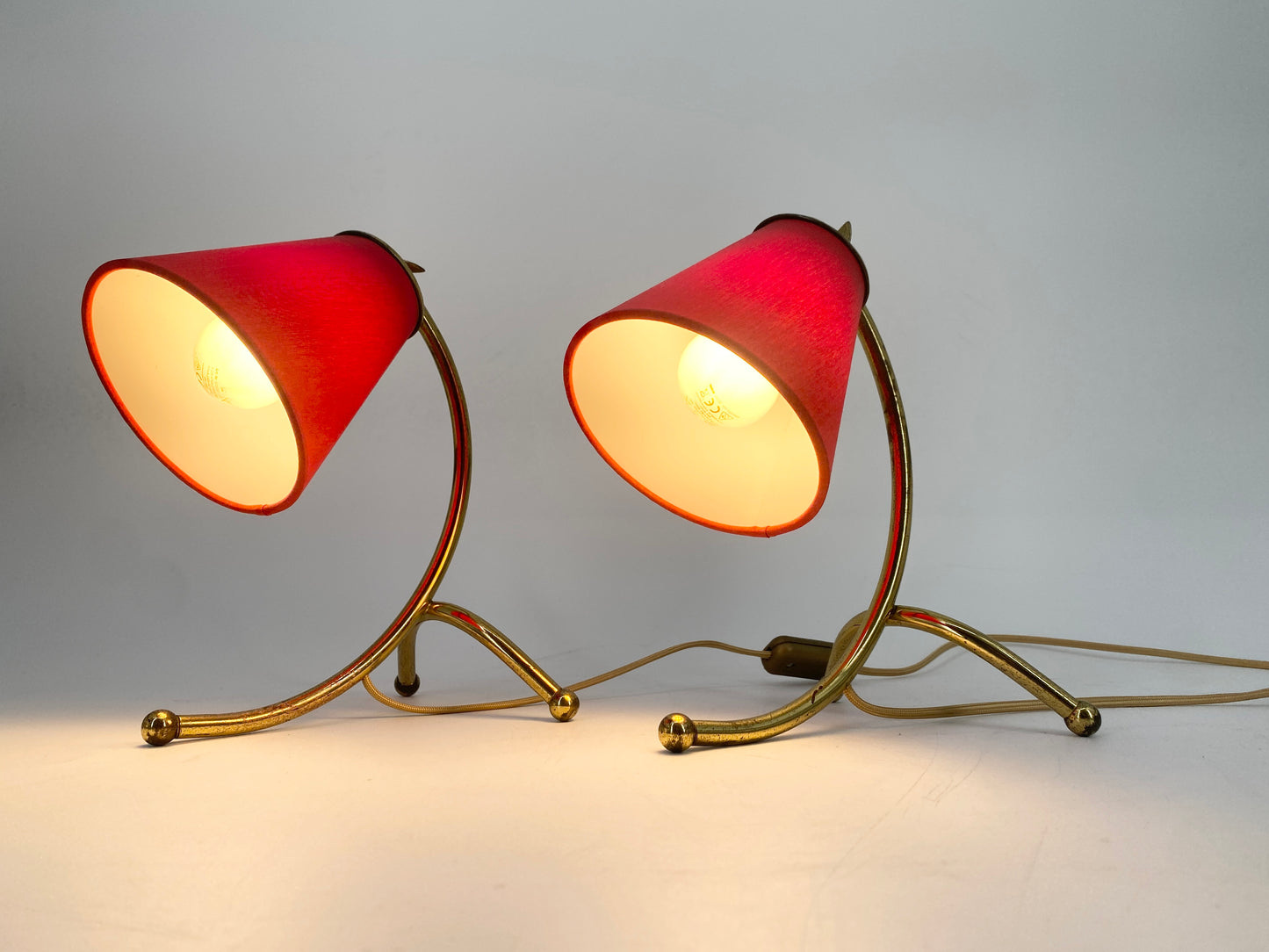 Paar Tischlampen, 50er Jahre