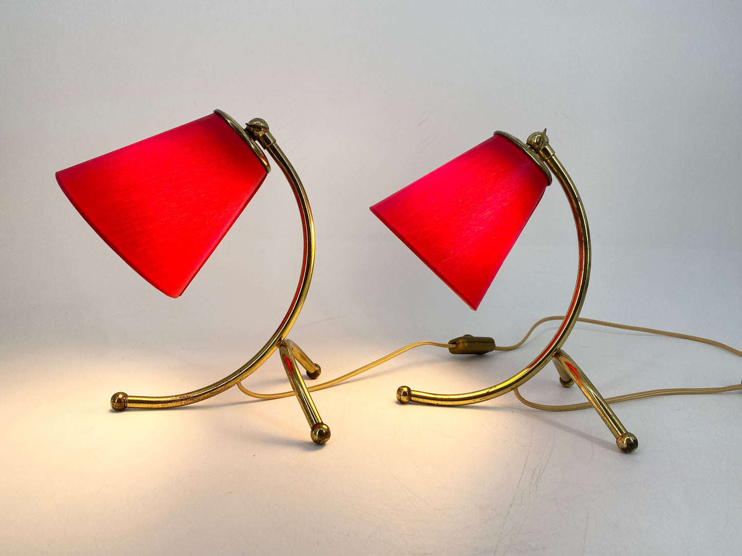 Paar Tischlampen, 50er Jahre