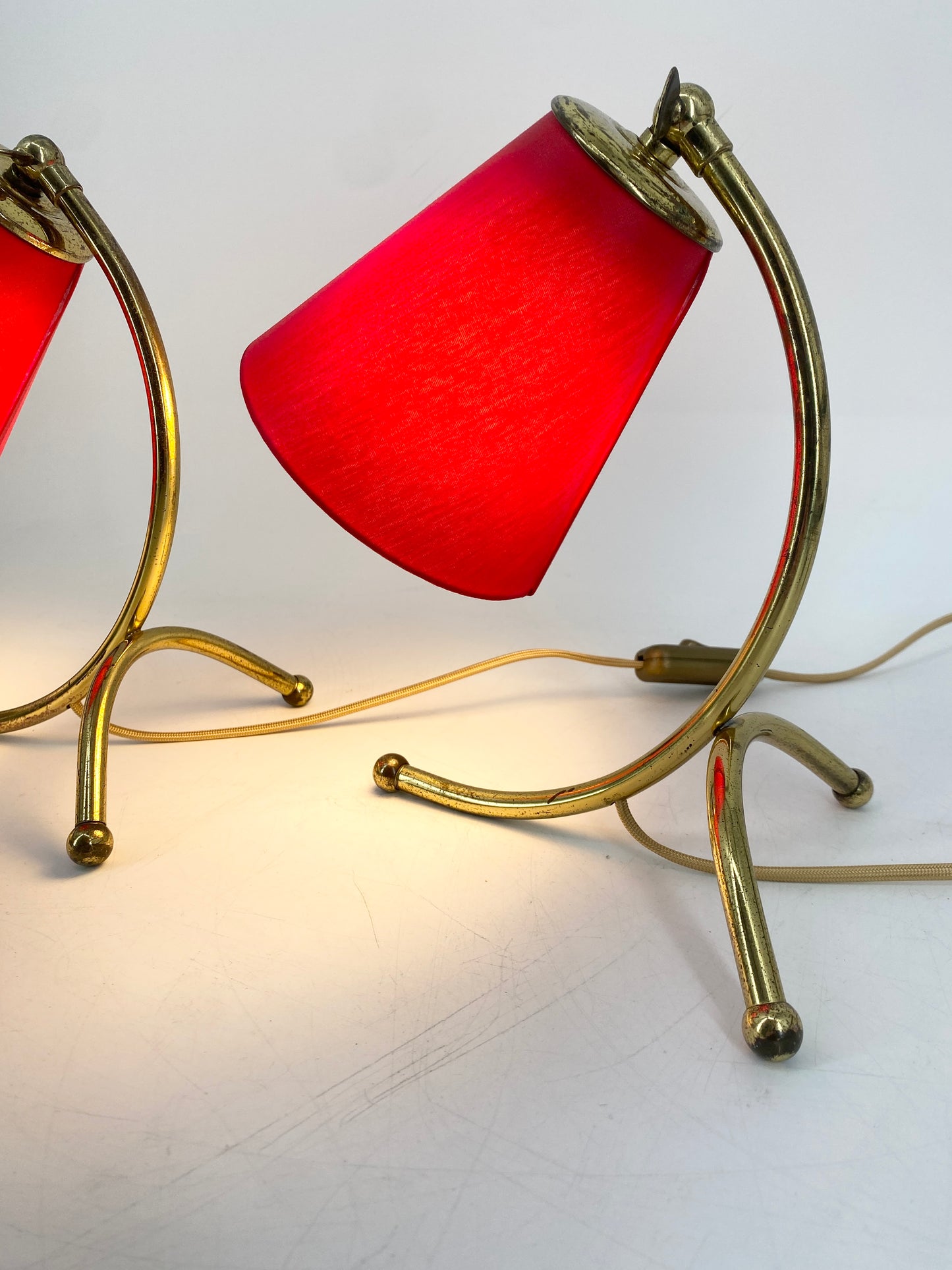 Paar Tischlampen, 50er Jahre