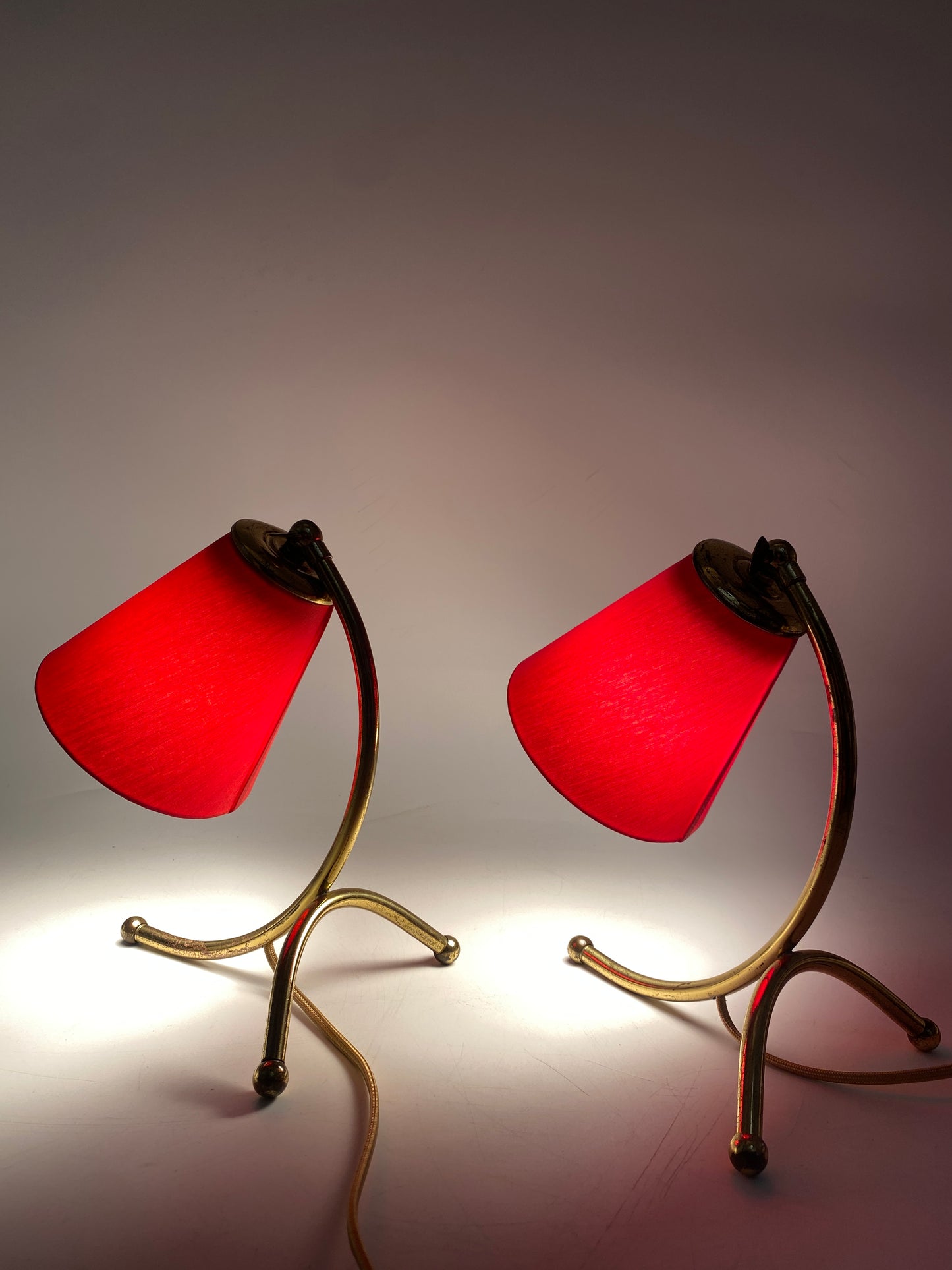 Paar Tischlampen, 50er Jahre