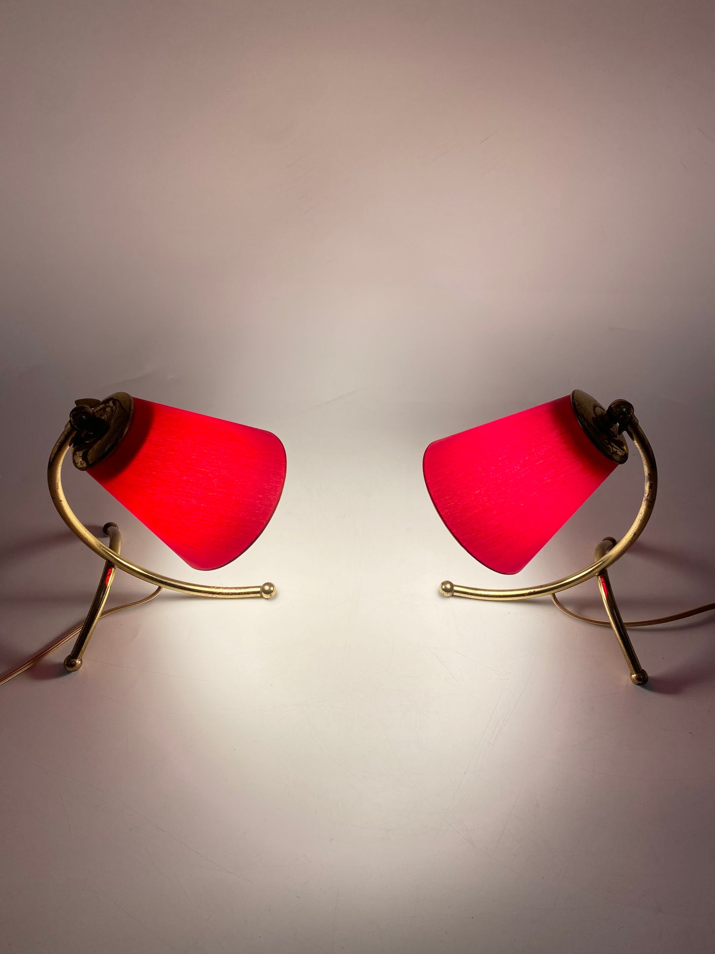 Paar Tischlampen, 50er Jahre