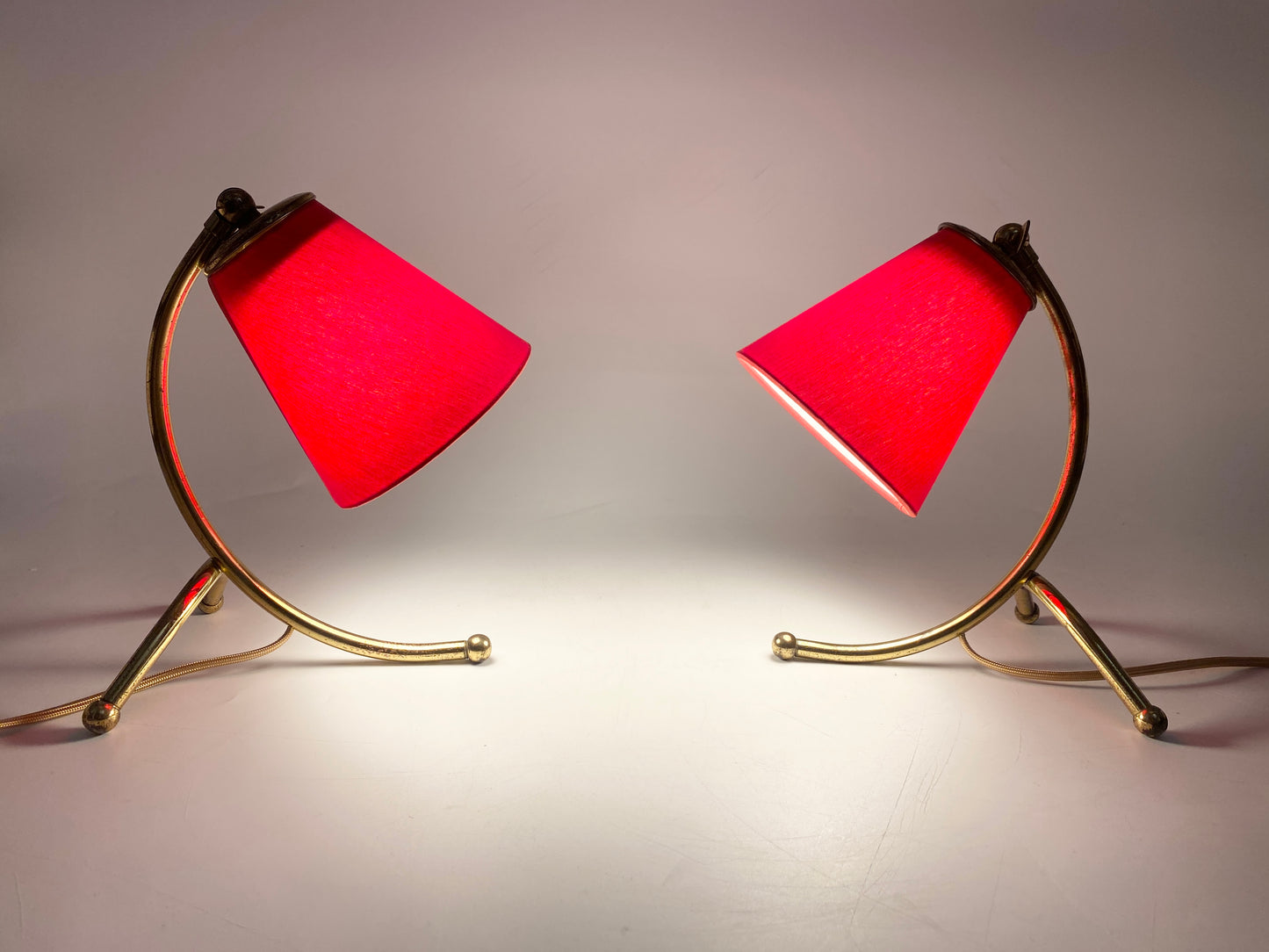 Paar Tischlampen, 50er Jahre