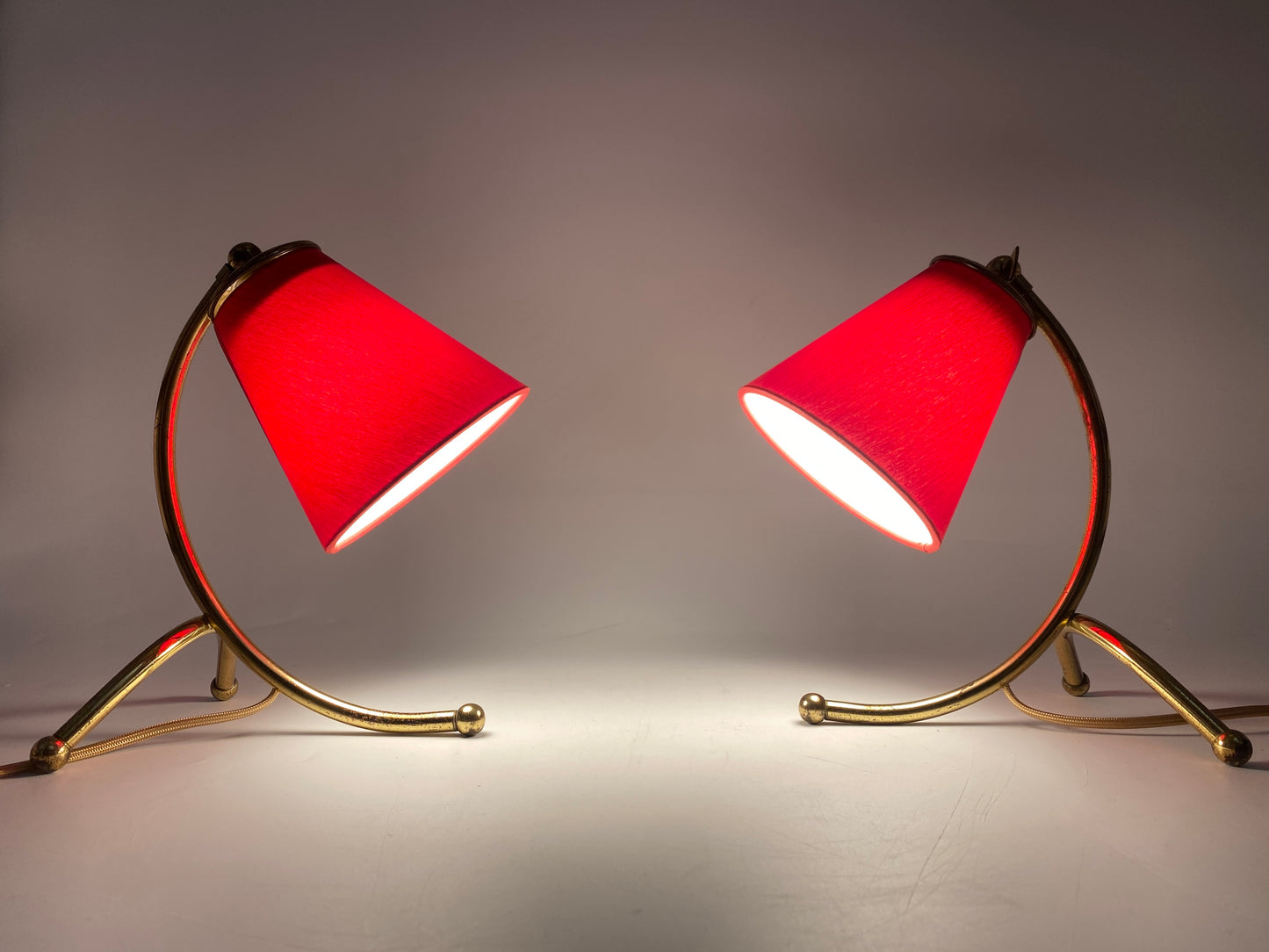 Paar Tischlampen, 50er Jahre