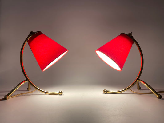 Paar Tischlampen, 50er Jahre
