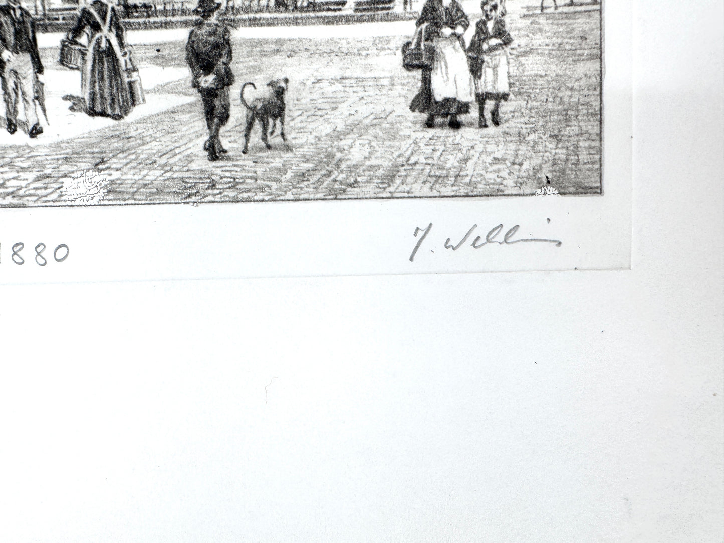 Osterode Kornmarkt. Druckgrafik von Heinz Wehlisch