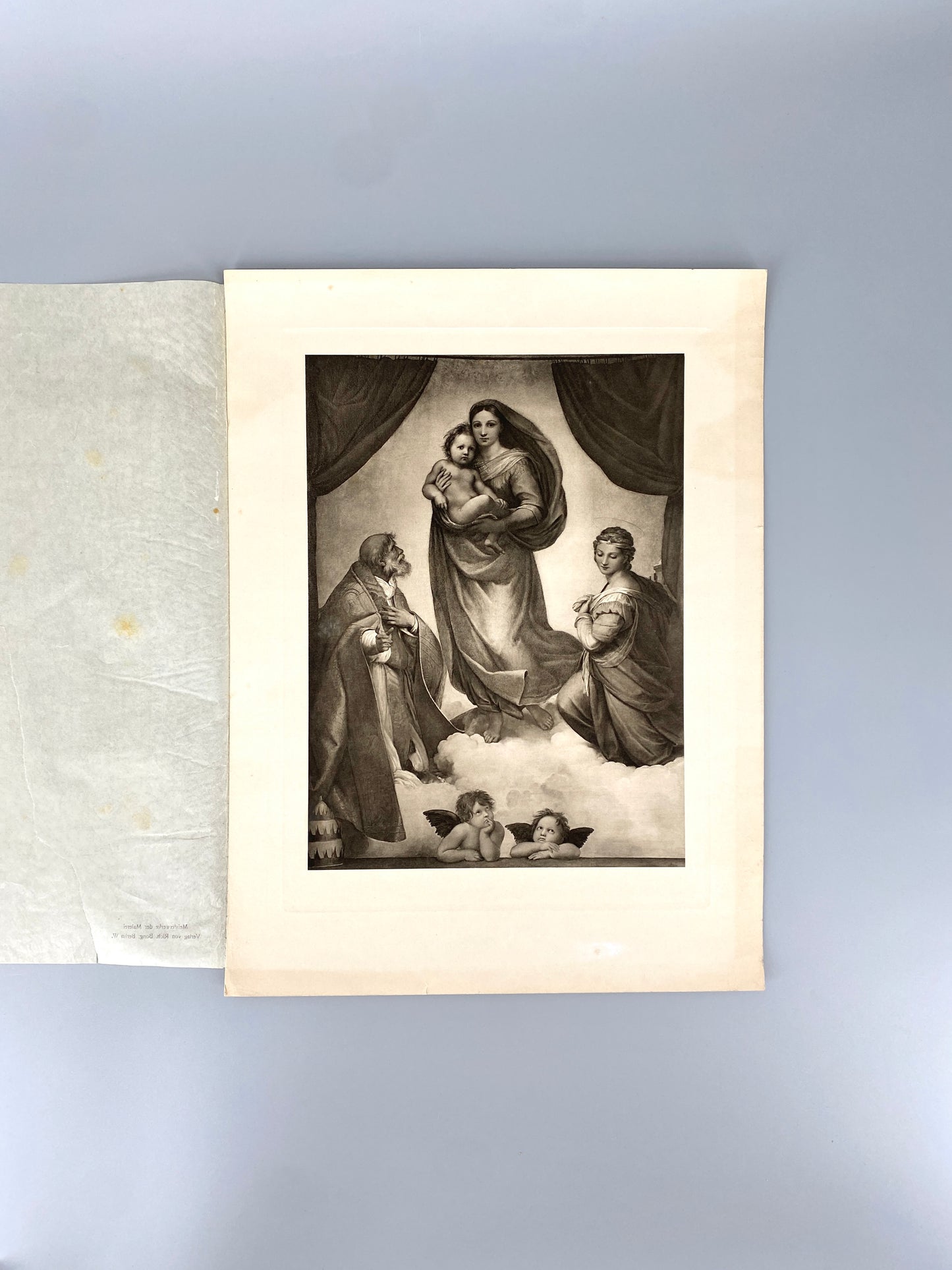 Die sixtische Madonna, Raffael. Reproduktion von Richard Bong