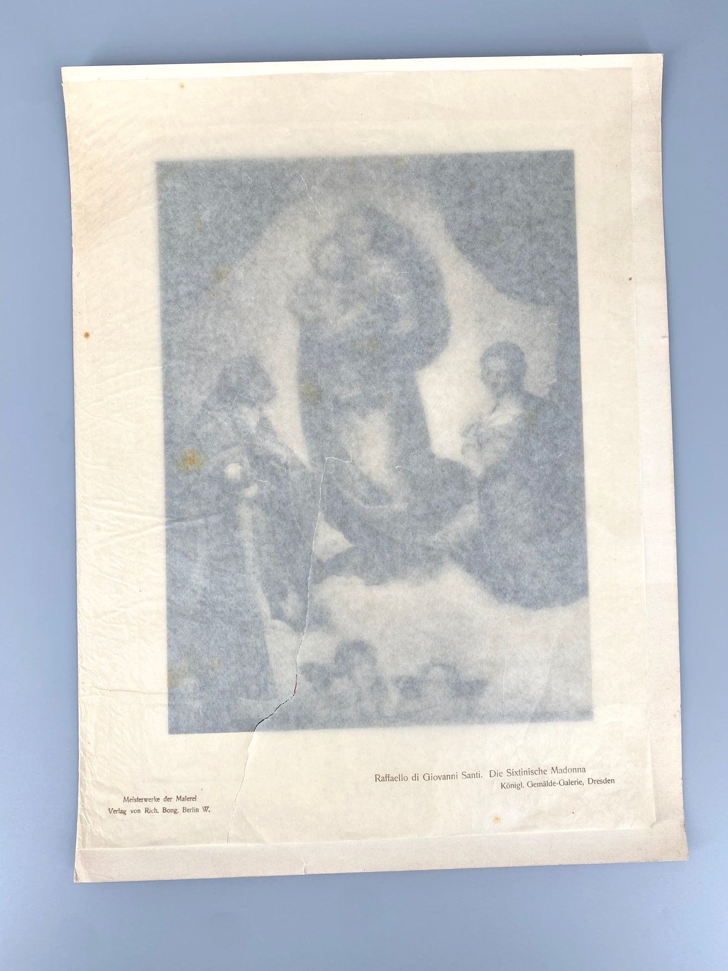 Die sixtische Madonna, Raffael. Reproduktion von Richard Bong