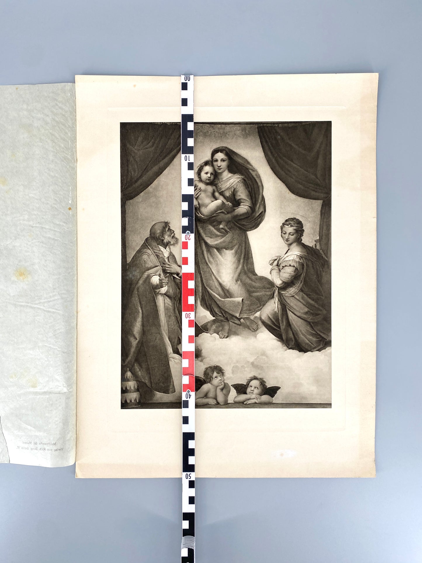 Die sixtische Madonna, Raffael. Reproduktion von Richard Bong