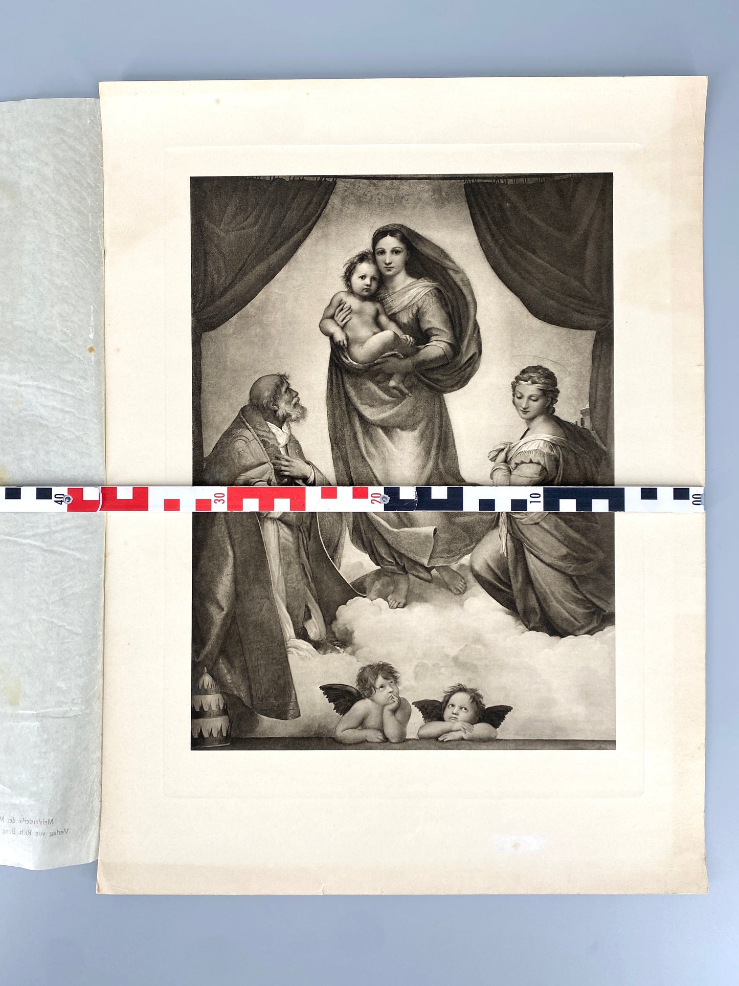Die sixtische Madonna, Raffael. Reproduktion von Richard Bong