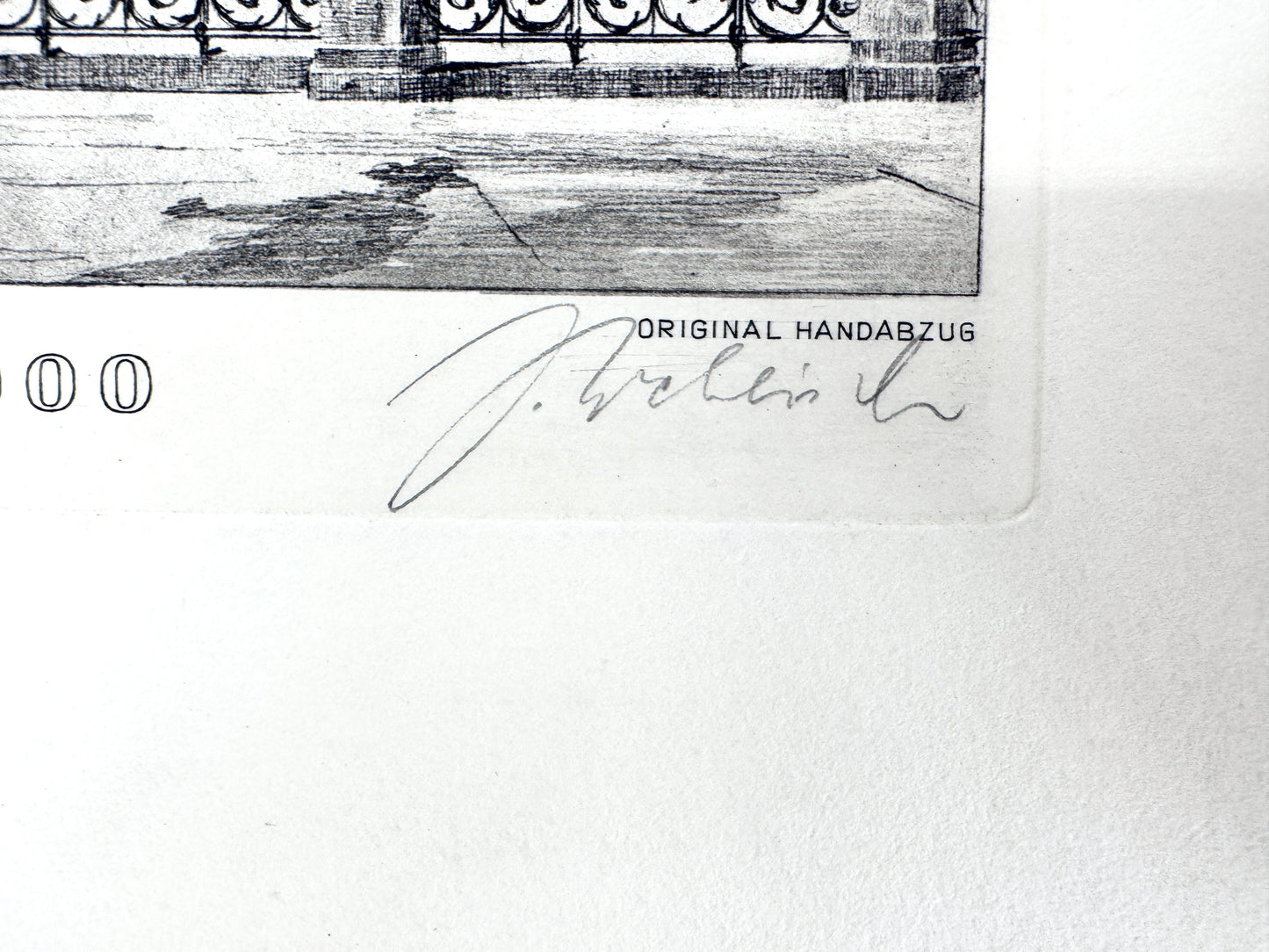 Neunkircher Eisenwerk. Druckgrafik von Heinz Wehlisch