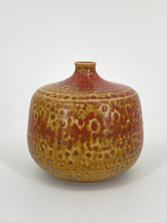 Keramikvase mit schmaler Öffnung, unbekannte Bodenmarke