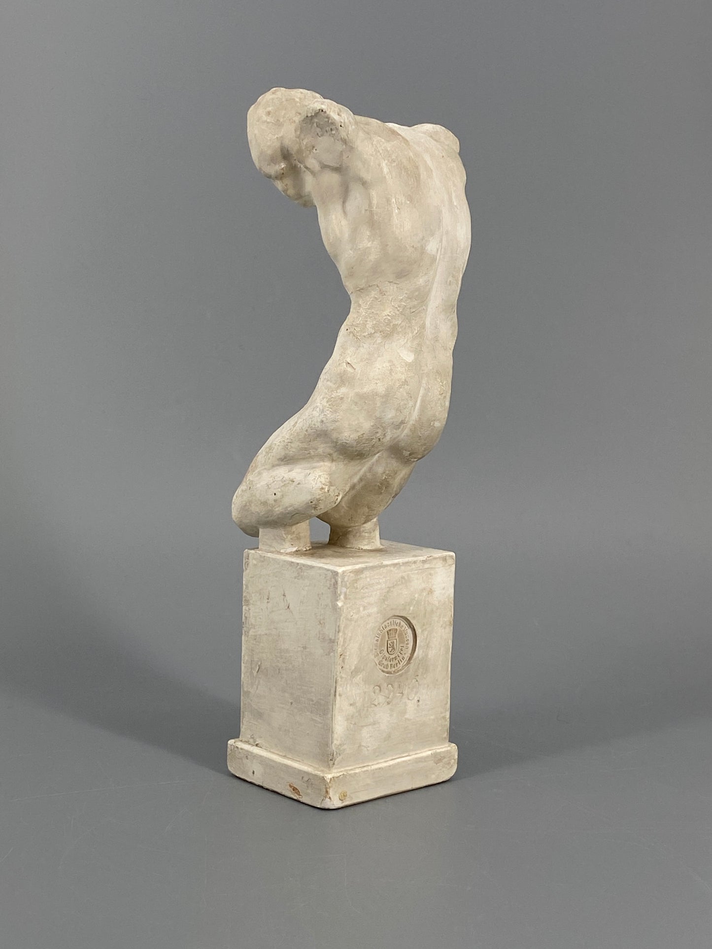 Replik Gips Torso "Schächer am Kreuz" von Michelangelo, Gipsformerei der Staatlichen Museen zu Berlin