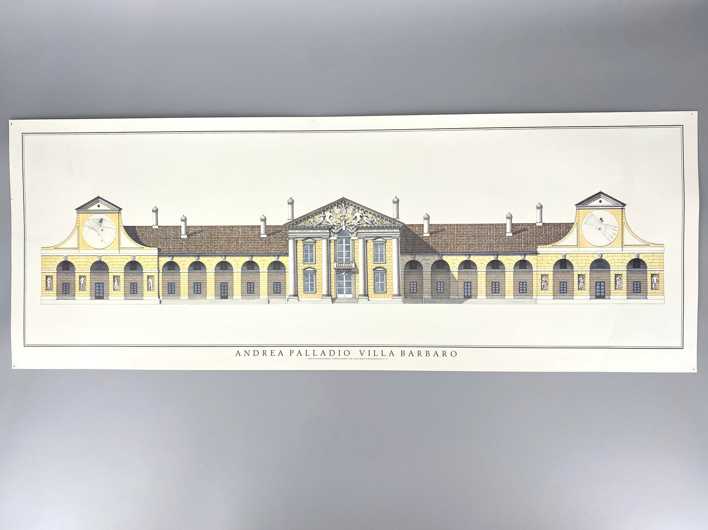 Villa Barbaro, Italien. Plakat aus dem Verlag Lidiarte