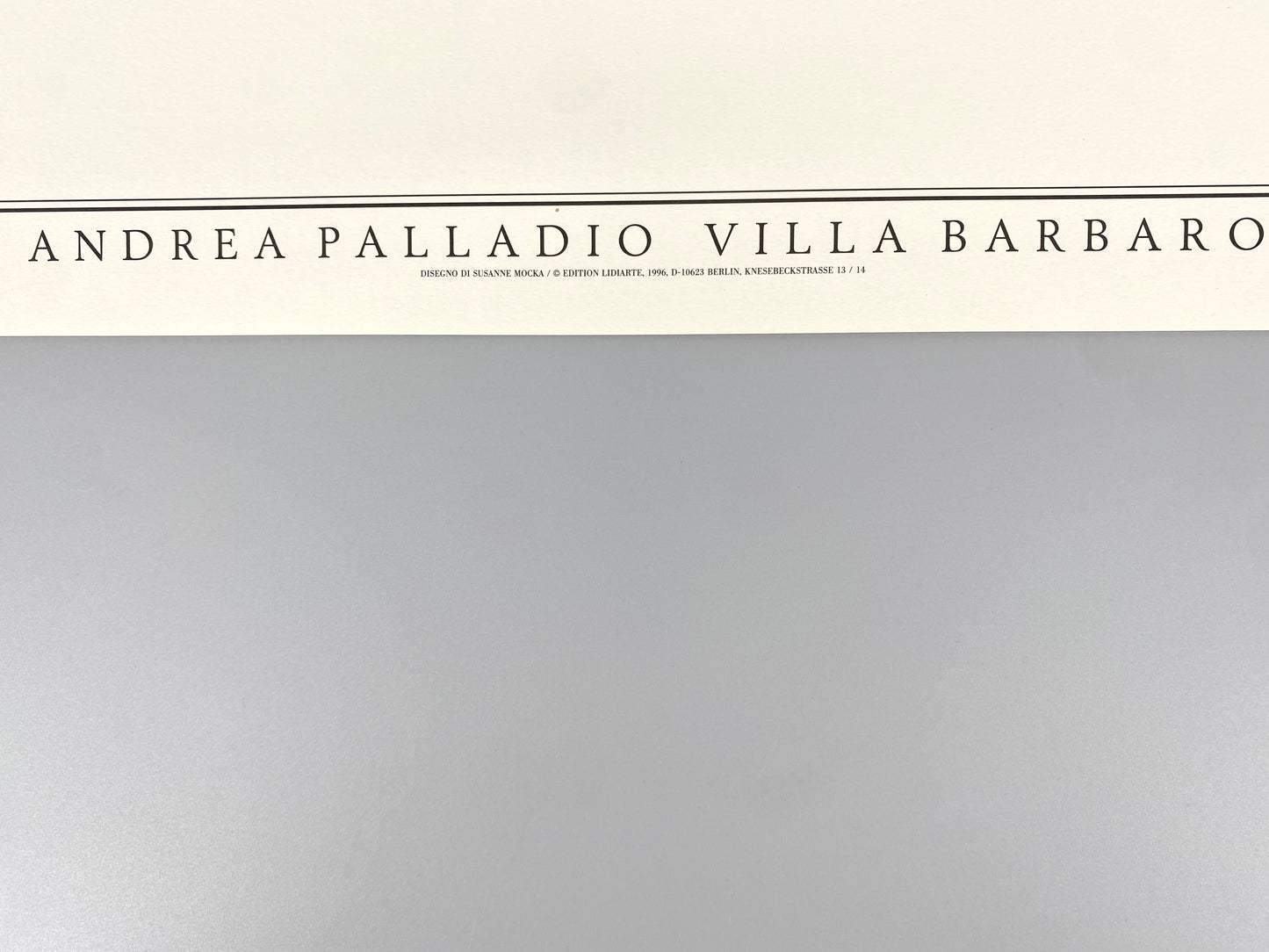 Villa Barbaro, Italien. Plakat aus dem Verlag Lidiarte