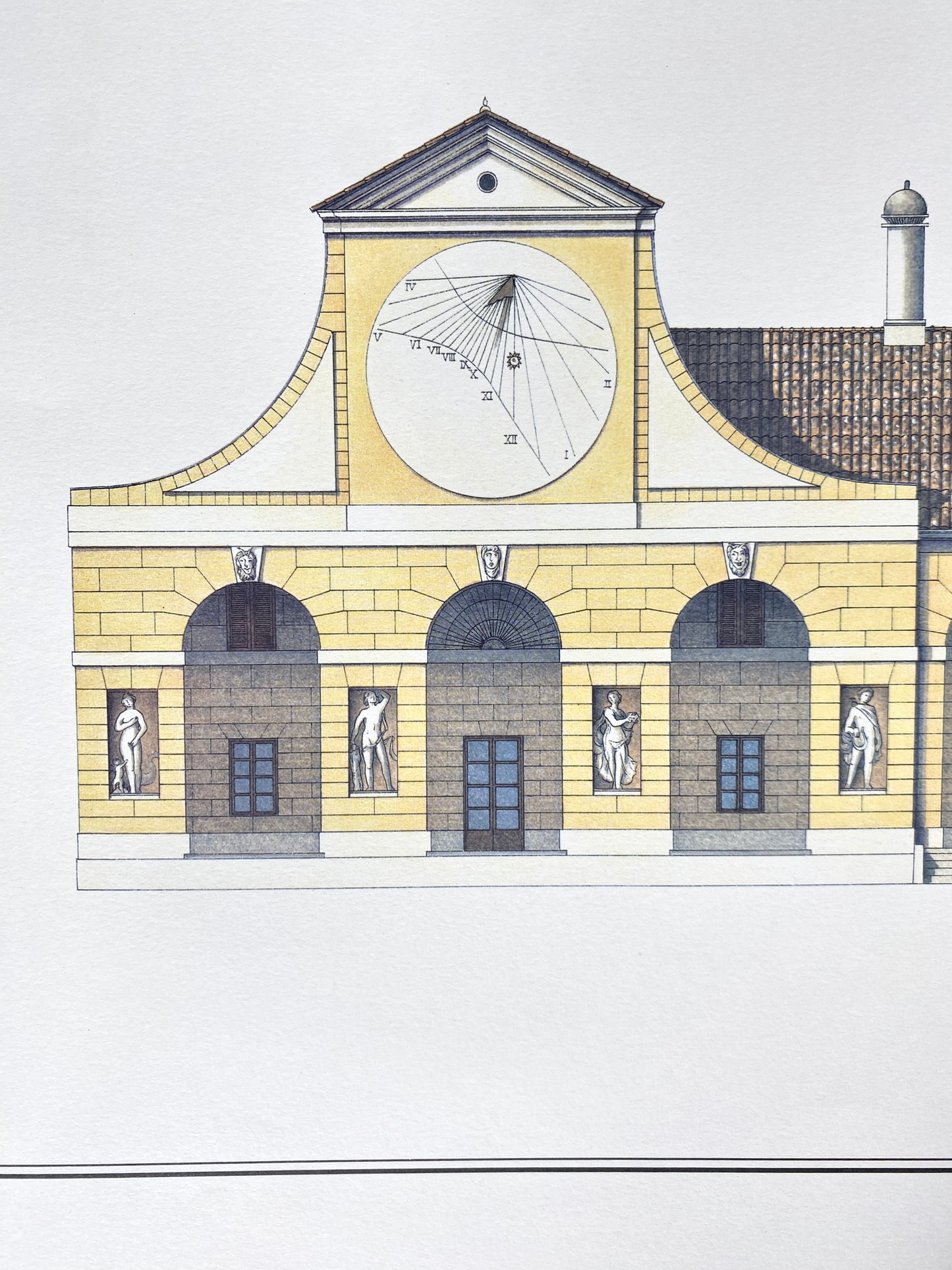 Villa Barbaro, Italien. Plakat aus dem Verlag Lidiarte