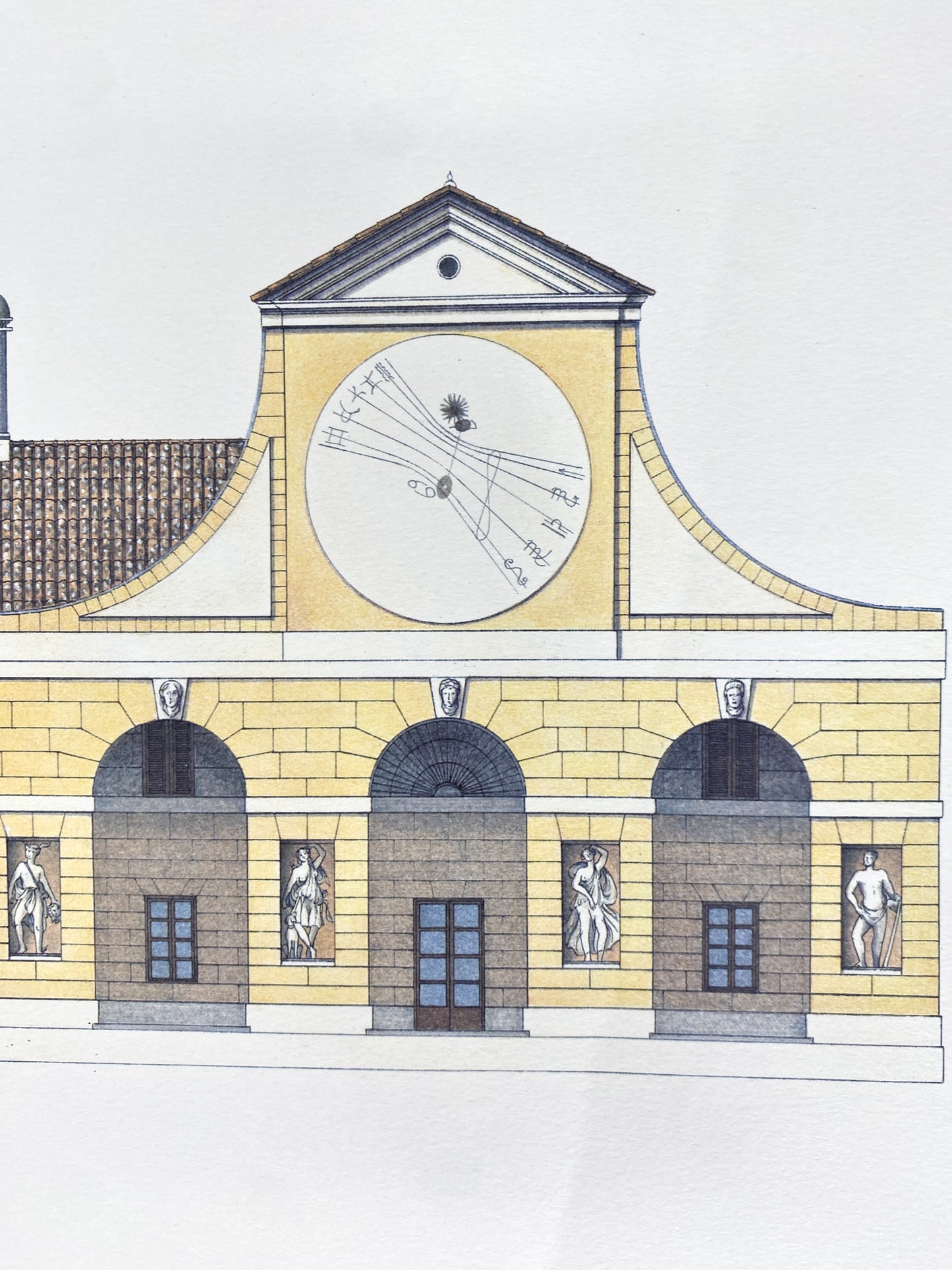 Villa Barbaro, Italien. Plakat aus dem Verlag Lidiarte