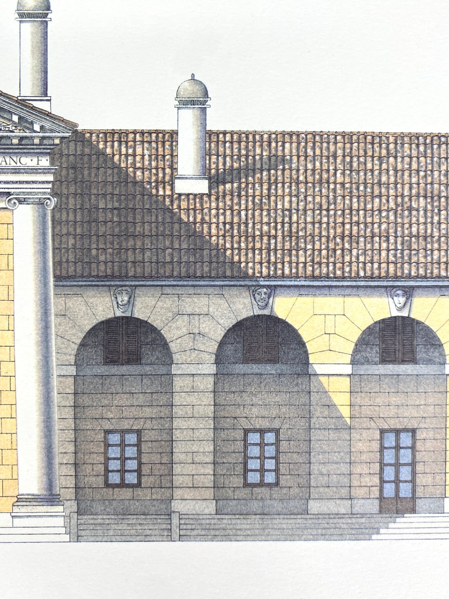 Villa Barbaro, Italien. Plakat aus dem Verlag Lidiarte