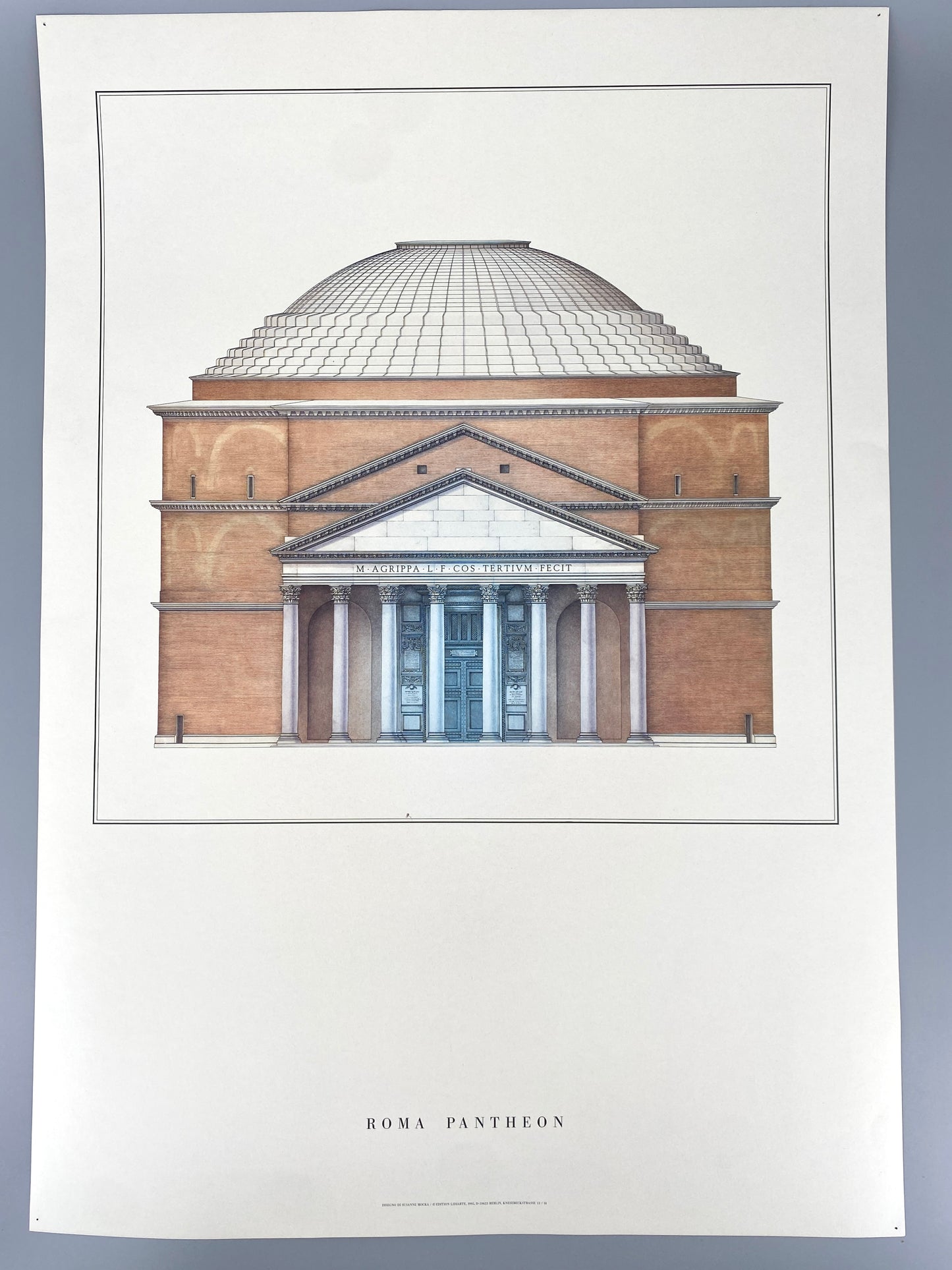 Pantheon Rom, Plakat aus dem Lidiarte Verlag